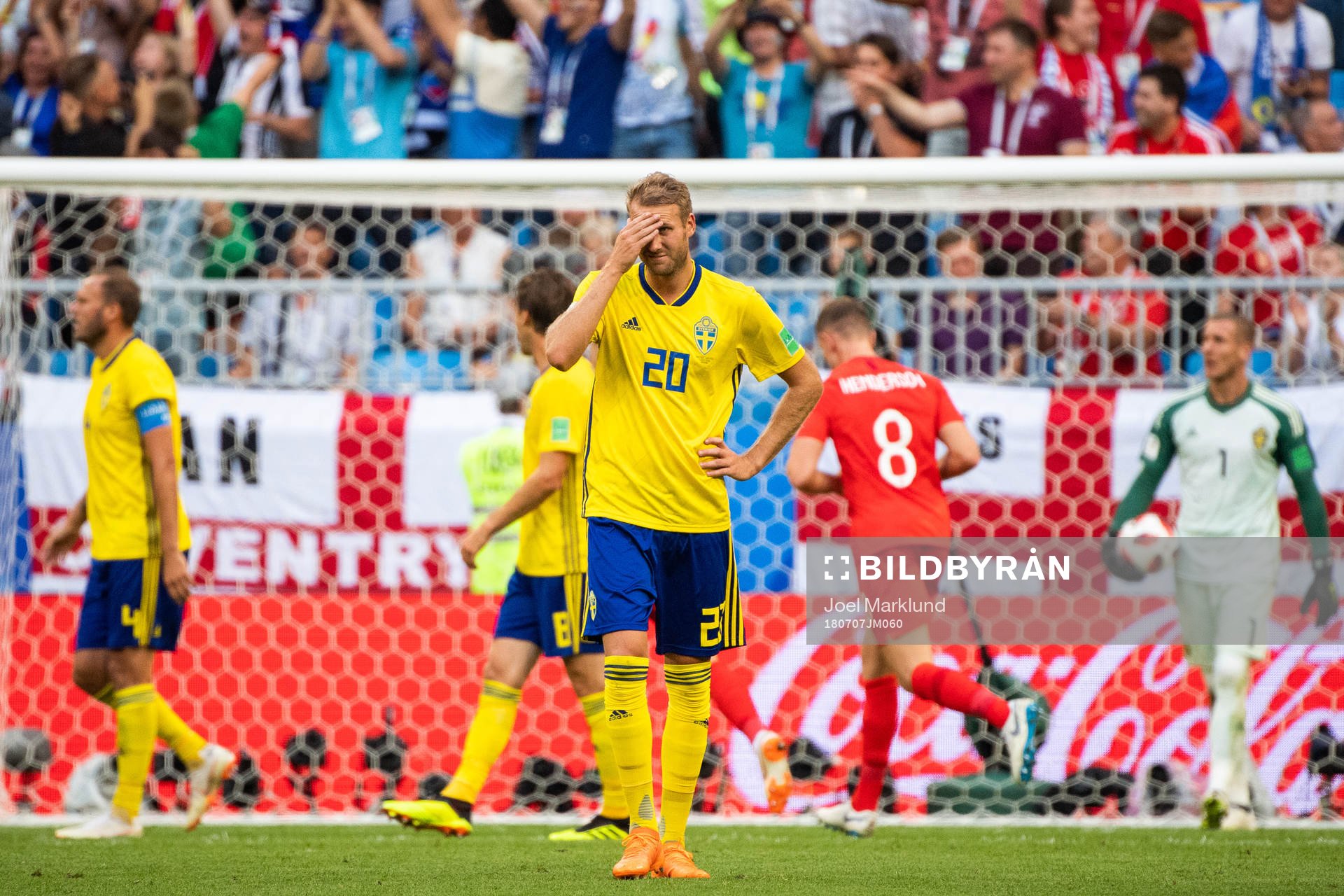 Ola Toivonen of Sweden looks dejected