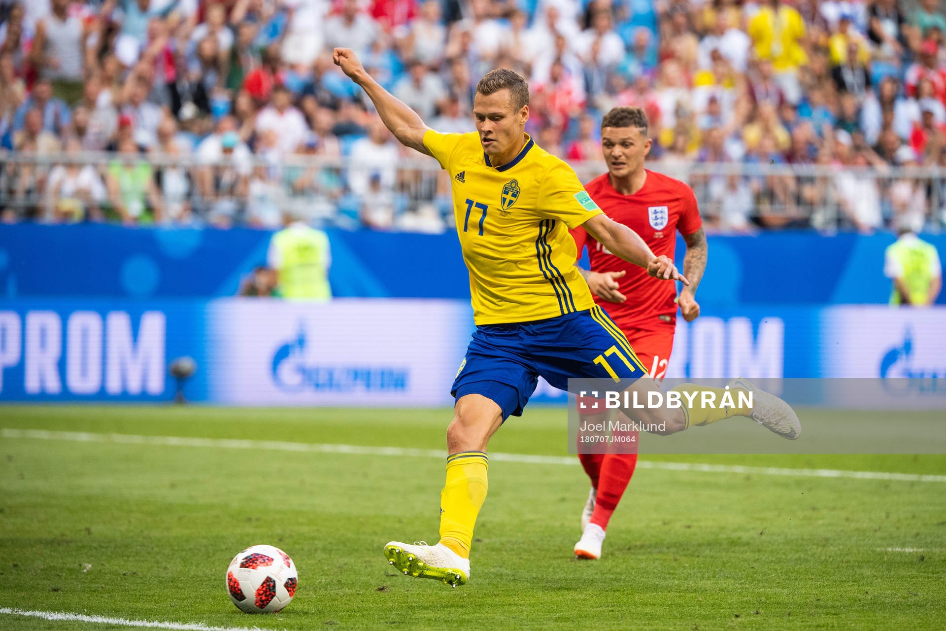 Viktor Claesson of Sweden shoots
