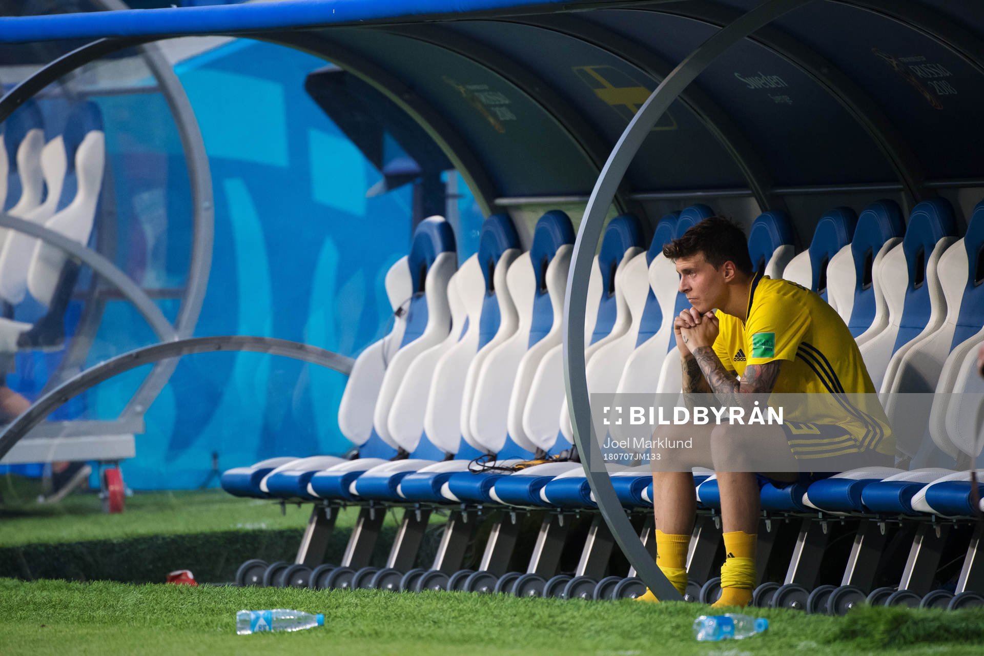 Victor Nilsson Lindelöf of Sweden look dejected