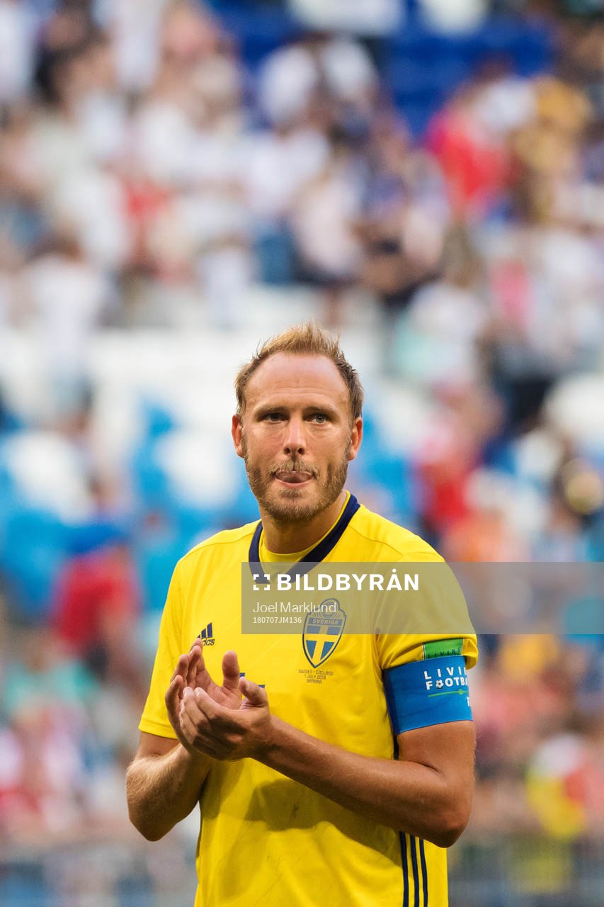 Andreas Granqvist of Sweden look dejected