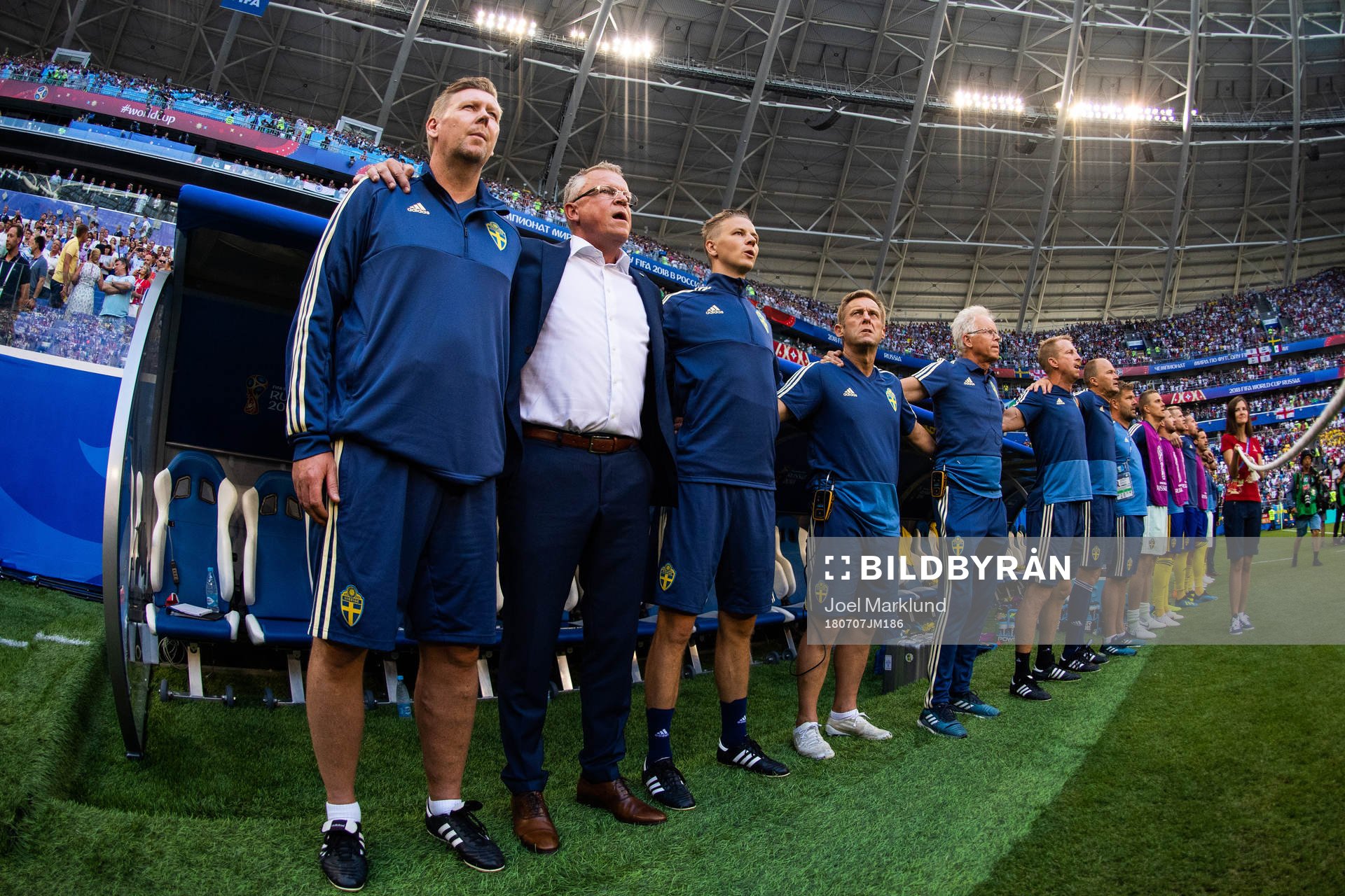 Assistant coach Peter Wettergren and head coach Janne