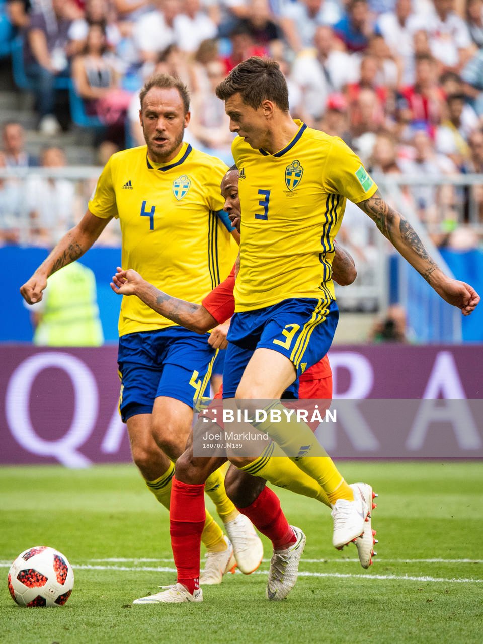 Andreas Granqvist and Victor Nilsson Lindelöf of Sweden