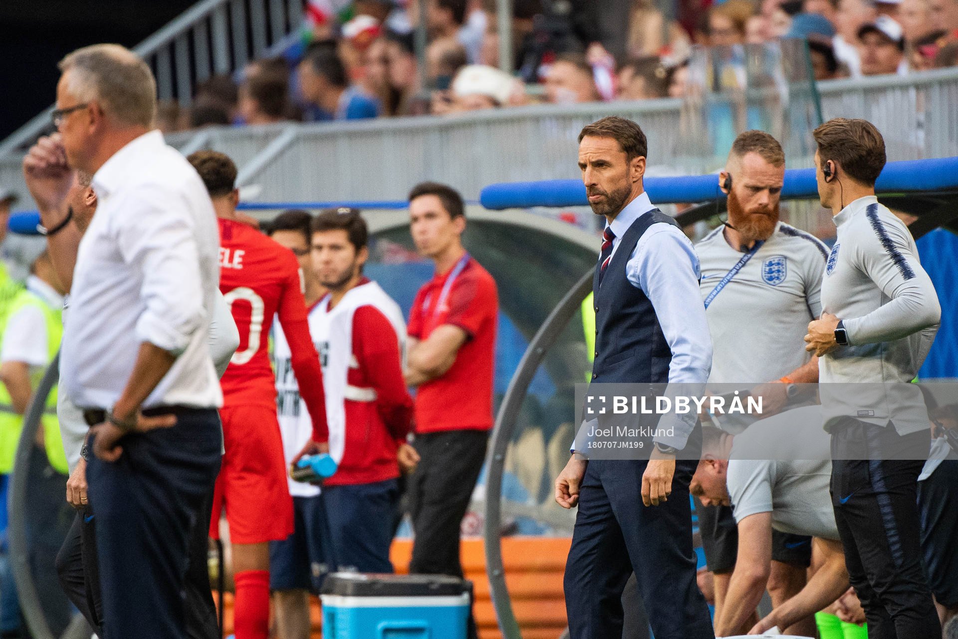 Head coach Gareth Southgate of England