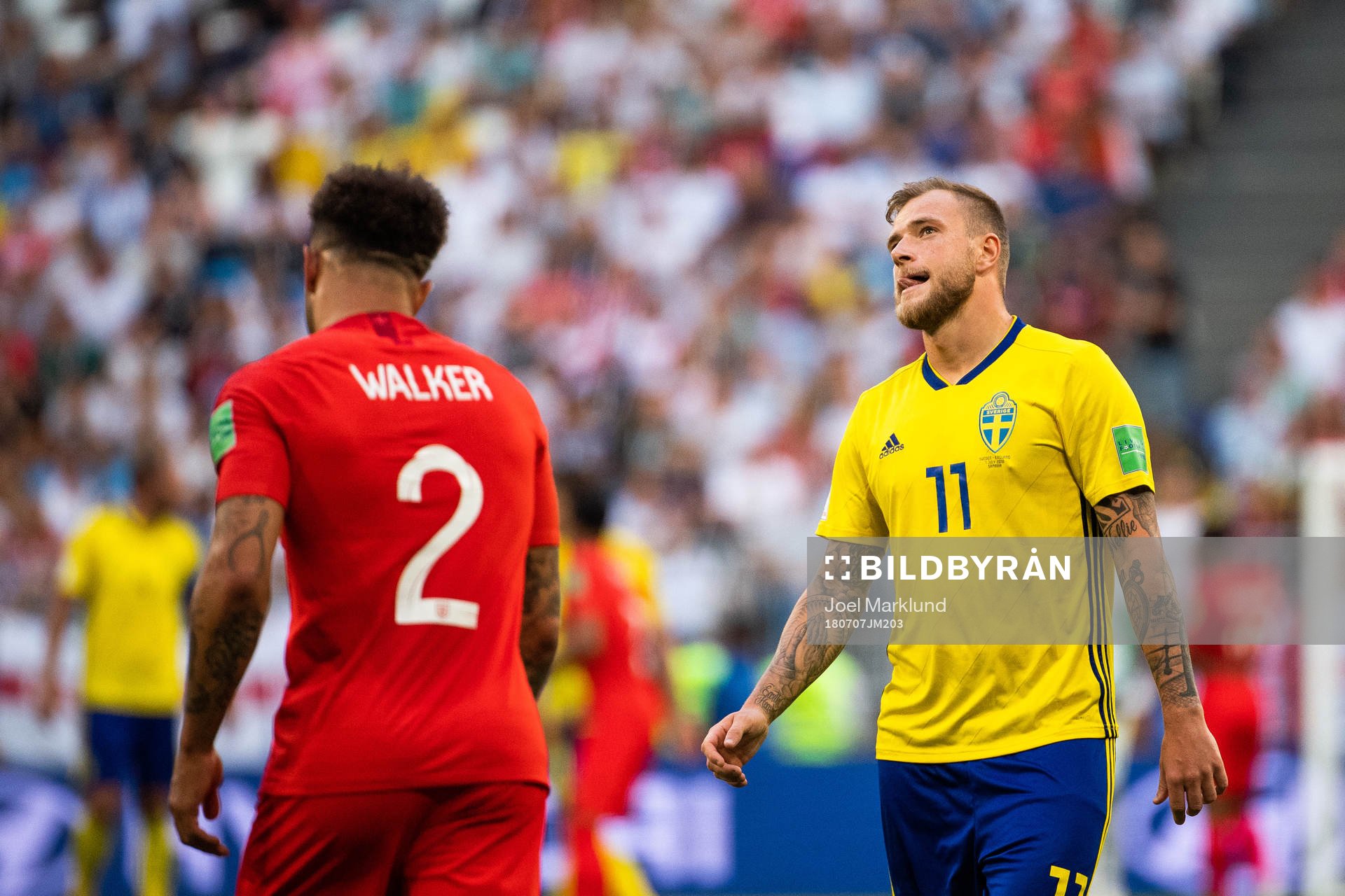 John Guidetti of Sweden looks dejected