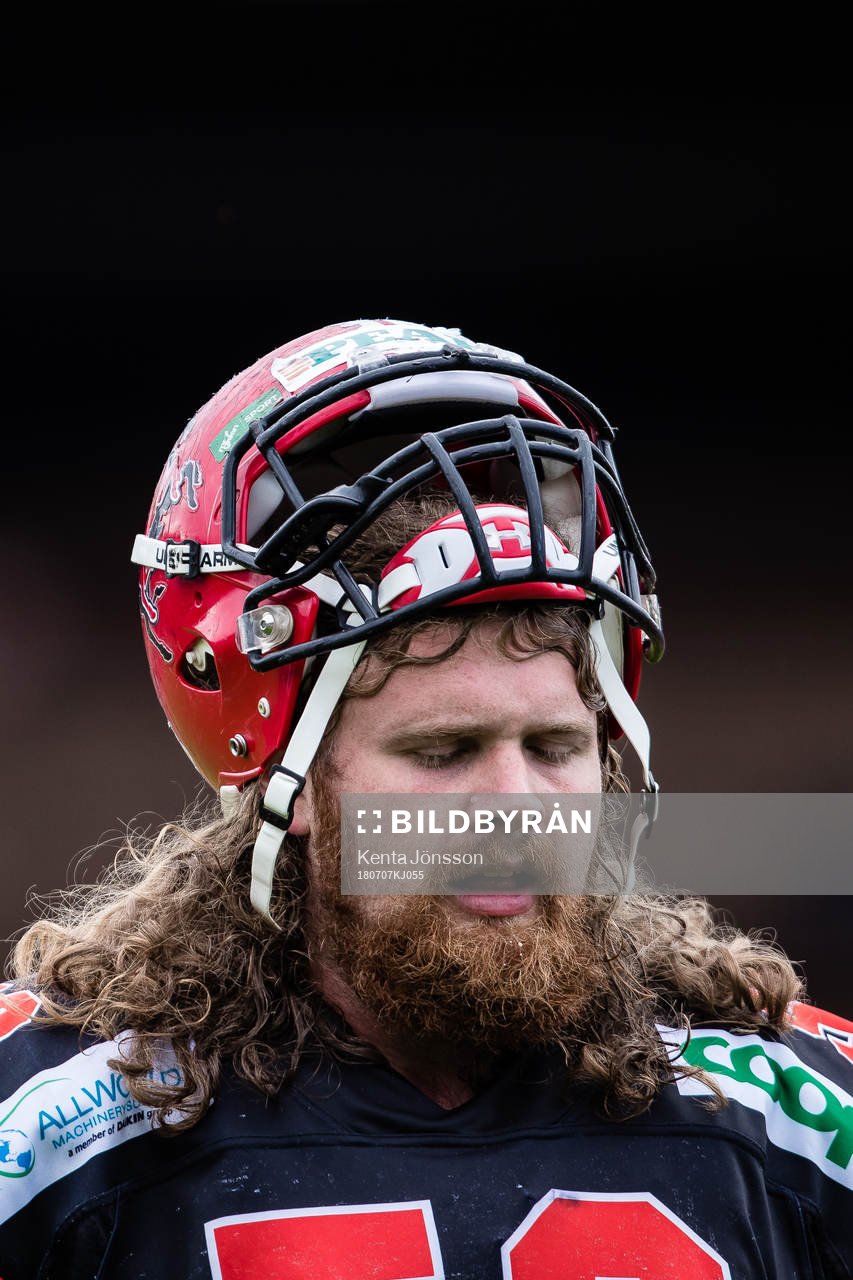 Carlstad Crusaders Sebastian Johansson deppar