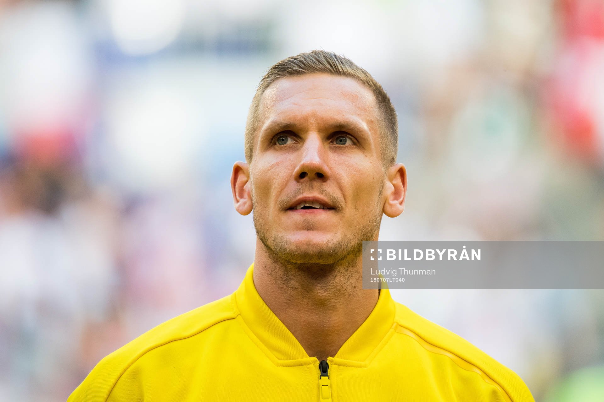 Goalkeeper Robin Olsen of Sweden
