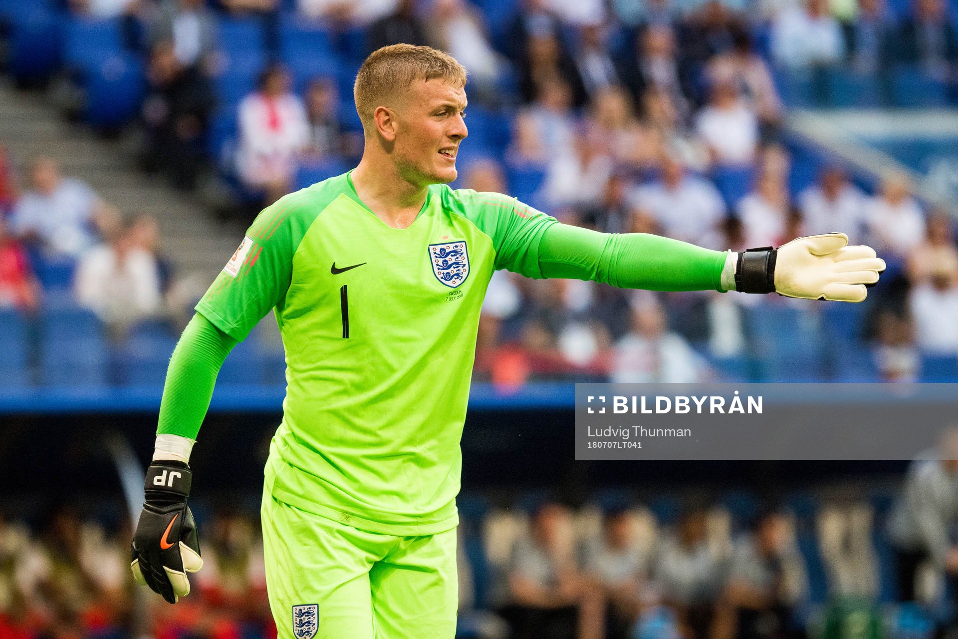 Goalkeeper Jordan Pickford of England