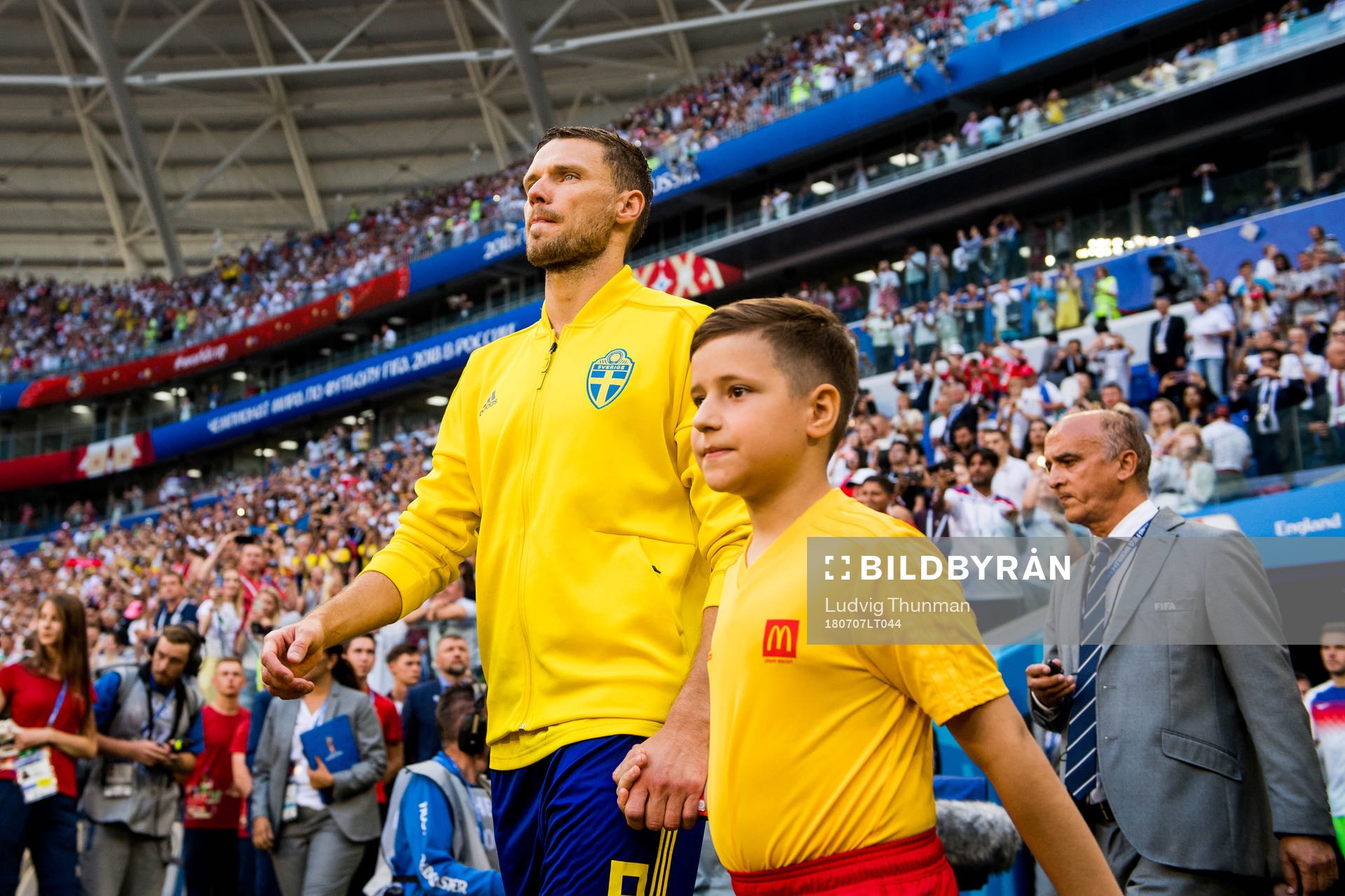 Marcus Berg of Sweden enters the pitch