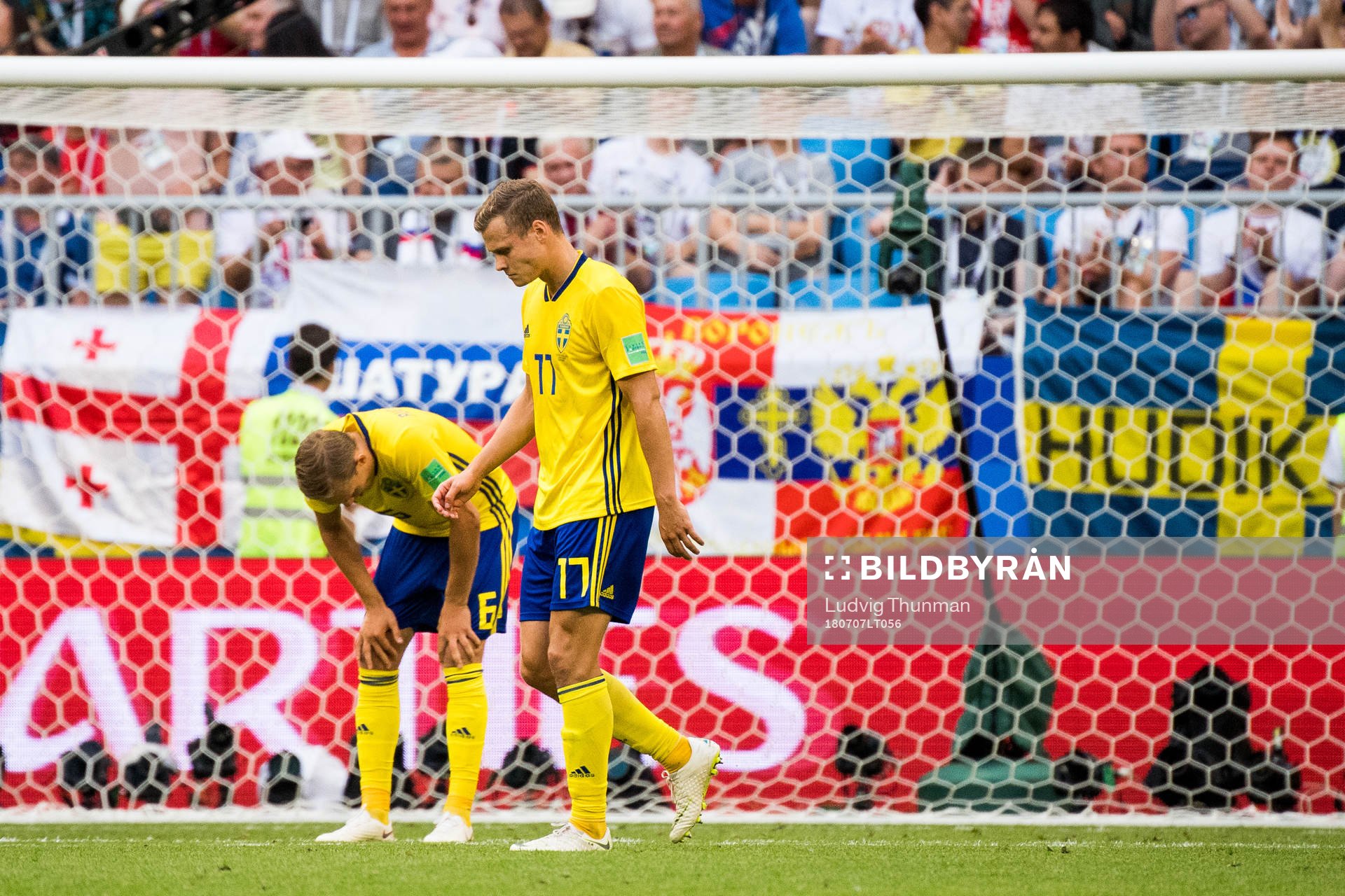 Viktor Claesson and Ludwig Augustinsson of Sweden look