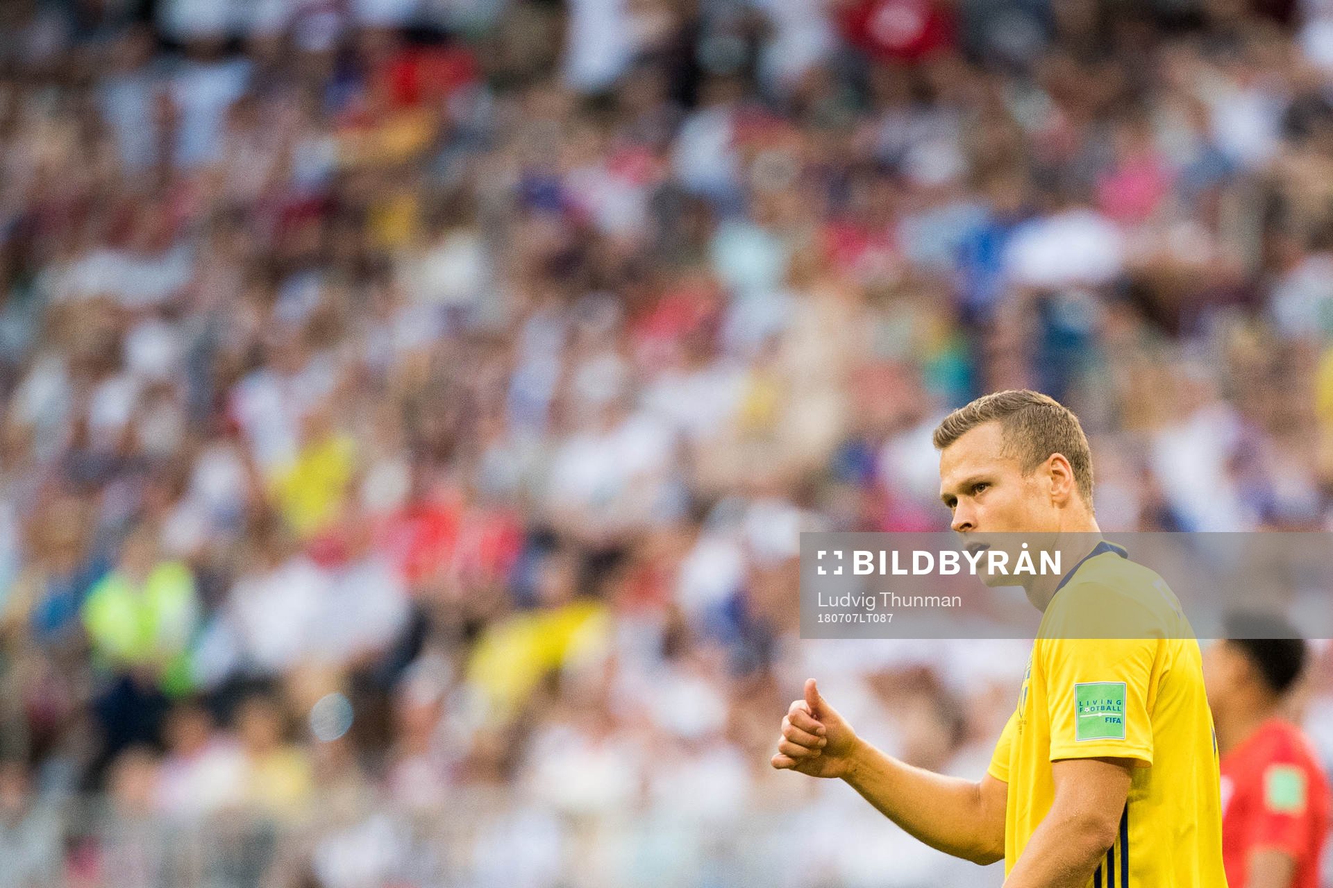 Viktor Claesson of Sweden shows thumbs up