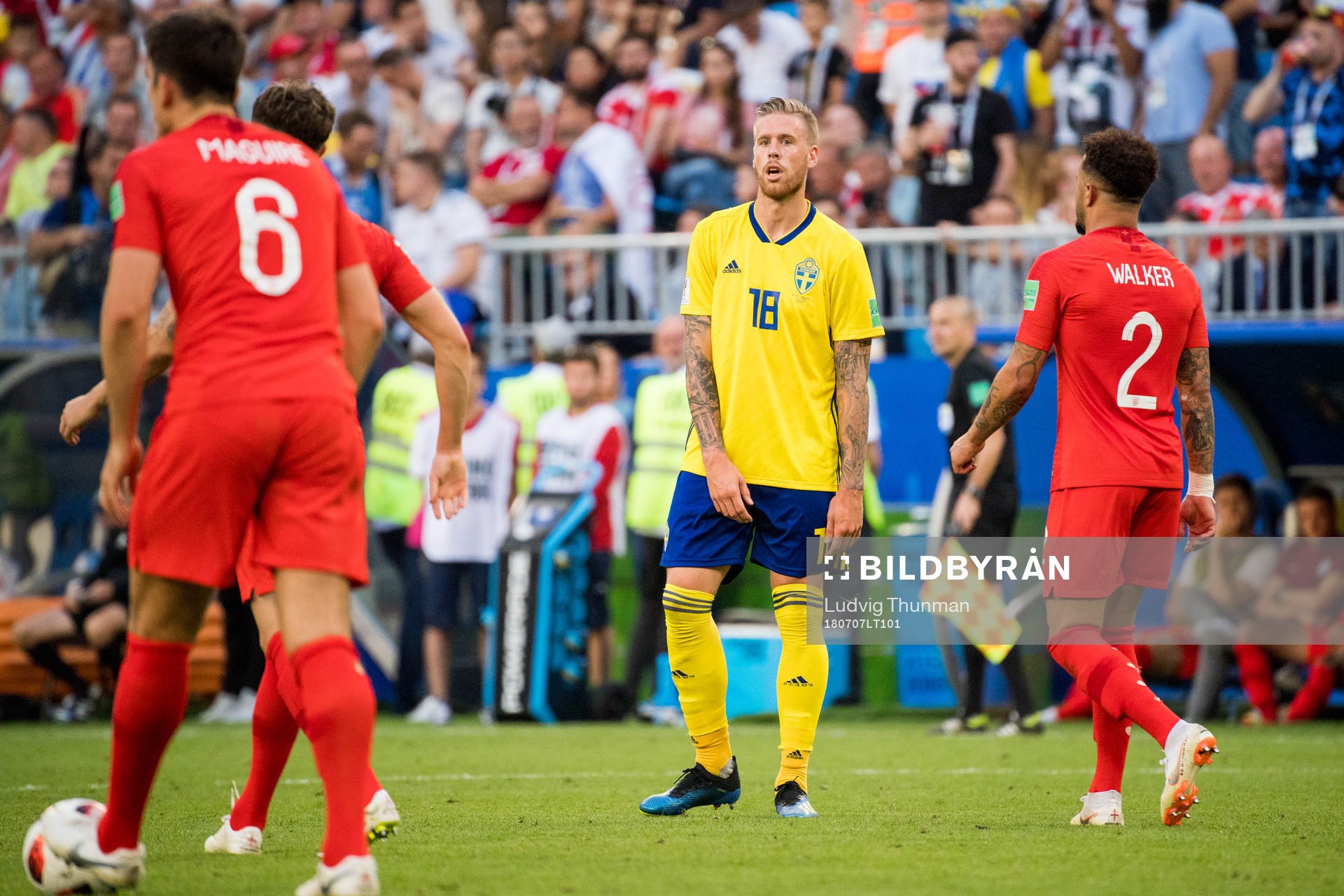 Pontus Jansson of Sweden looks dejected