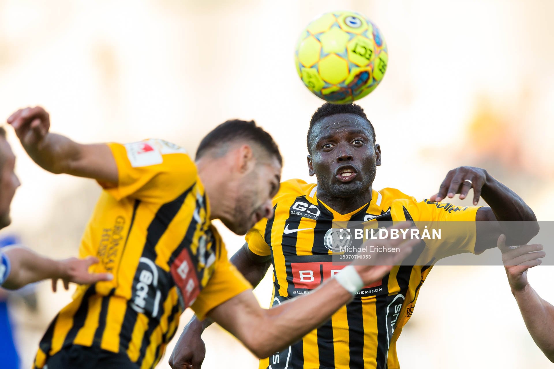 Häckens Mervan Celik och Alhassan Kamara
