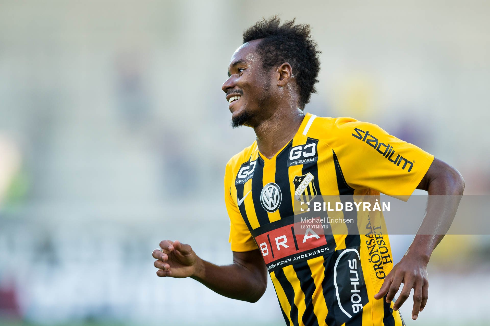 Häckens Nasiru Mohammed jublar
