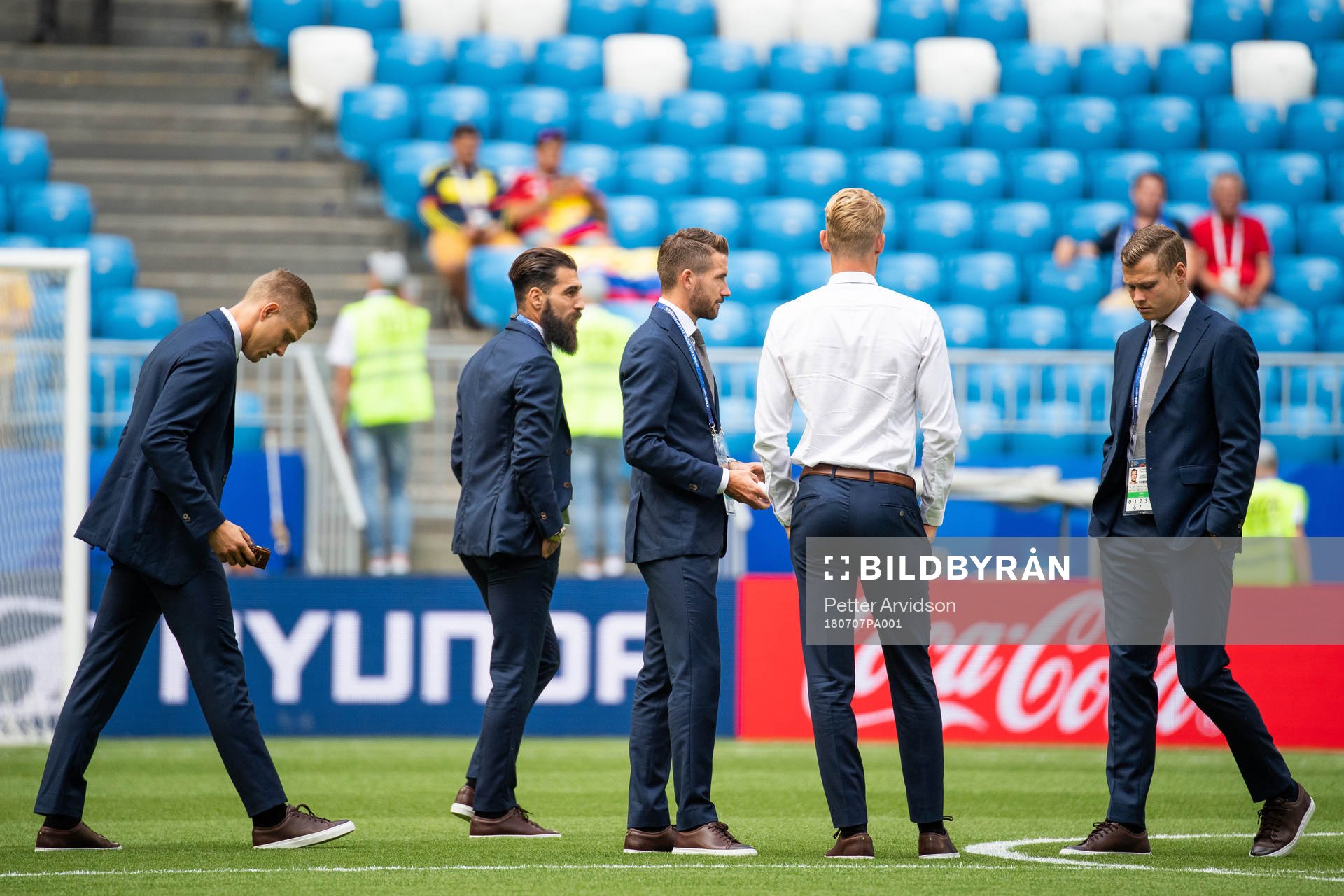 Goalkeeper Karl-Johan Johnsson, Jimmy Durmaz, Marcus