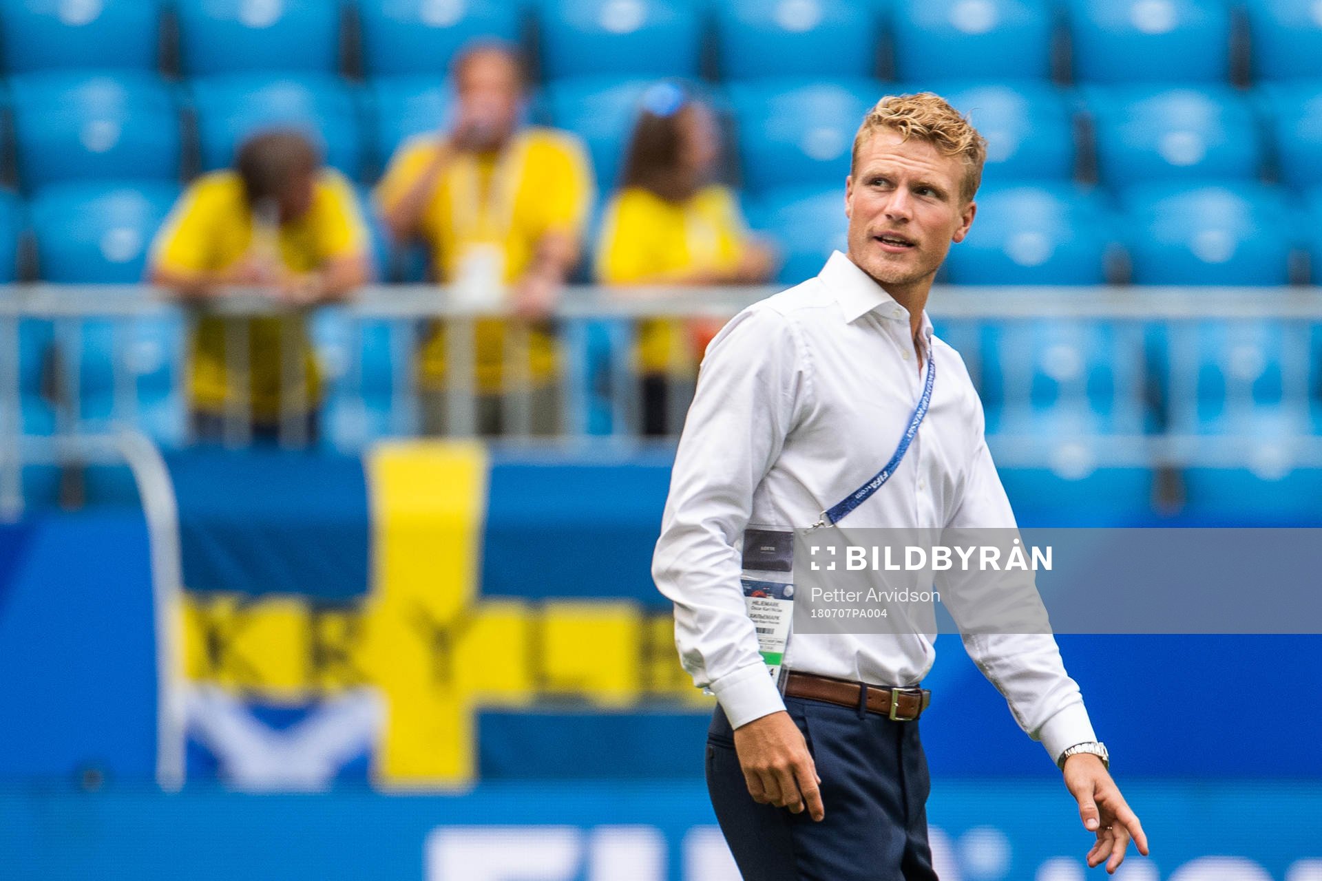Oscar Hiljemark of Sweden prior to the the FIFA World Cup