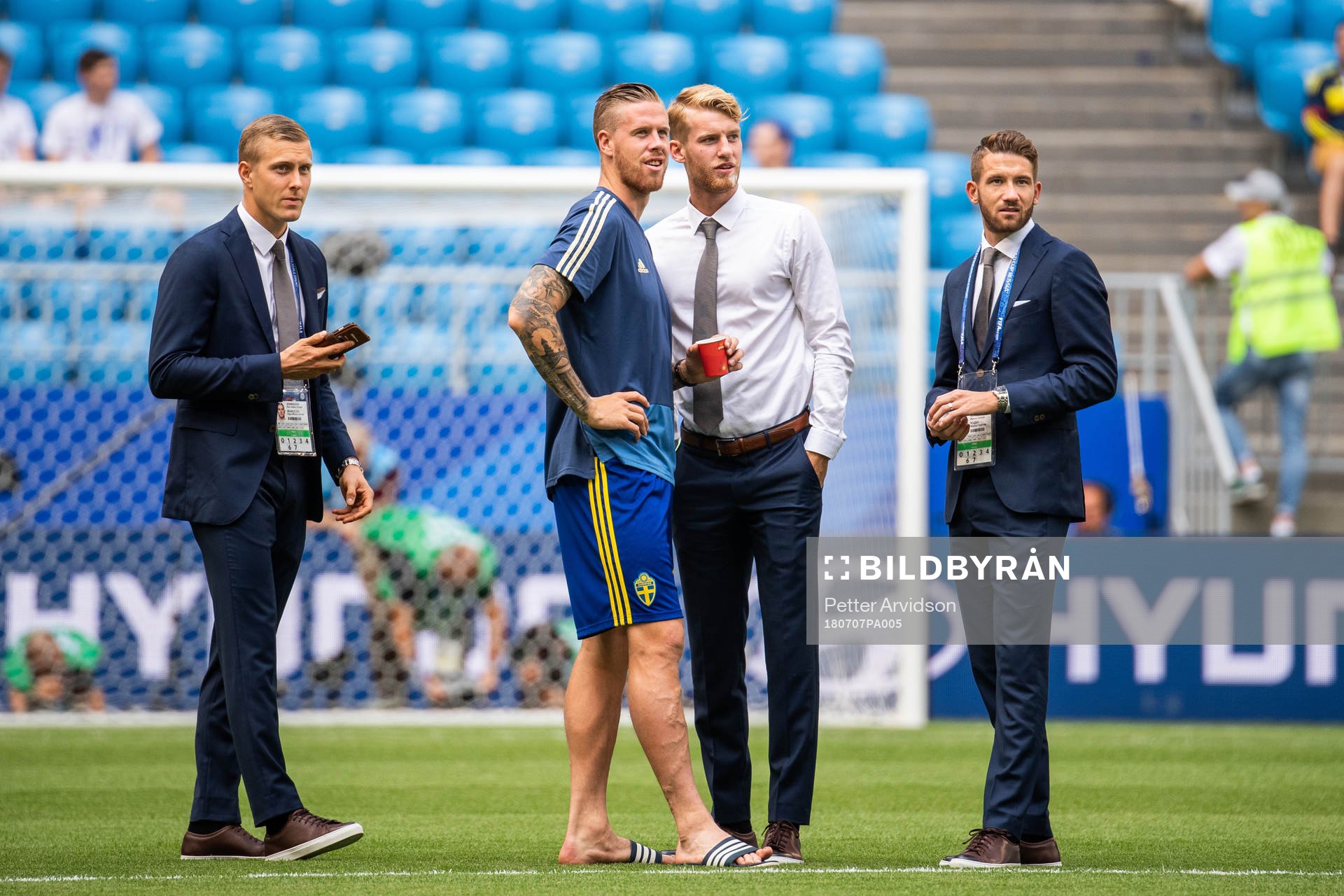 goalkeeper Karl-Johan Johnsson, Pontus Jansson, Filip