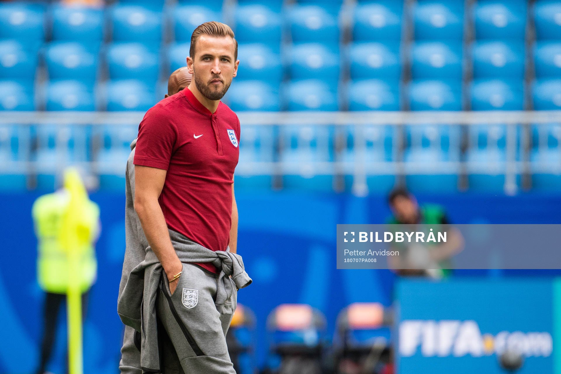 Harry Kane of England prior to the the FIFA World Cup