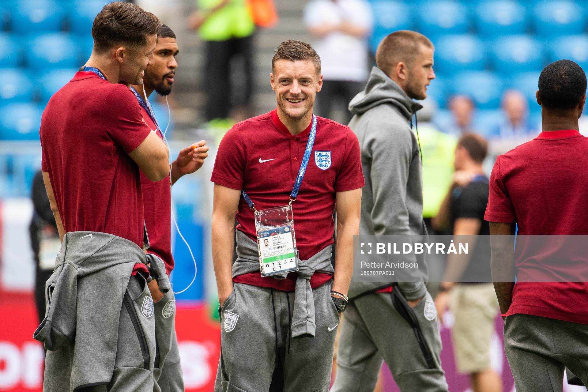 Jamie Vardy of England prior to the the FIFA World Cup