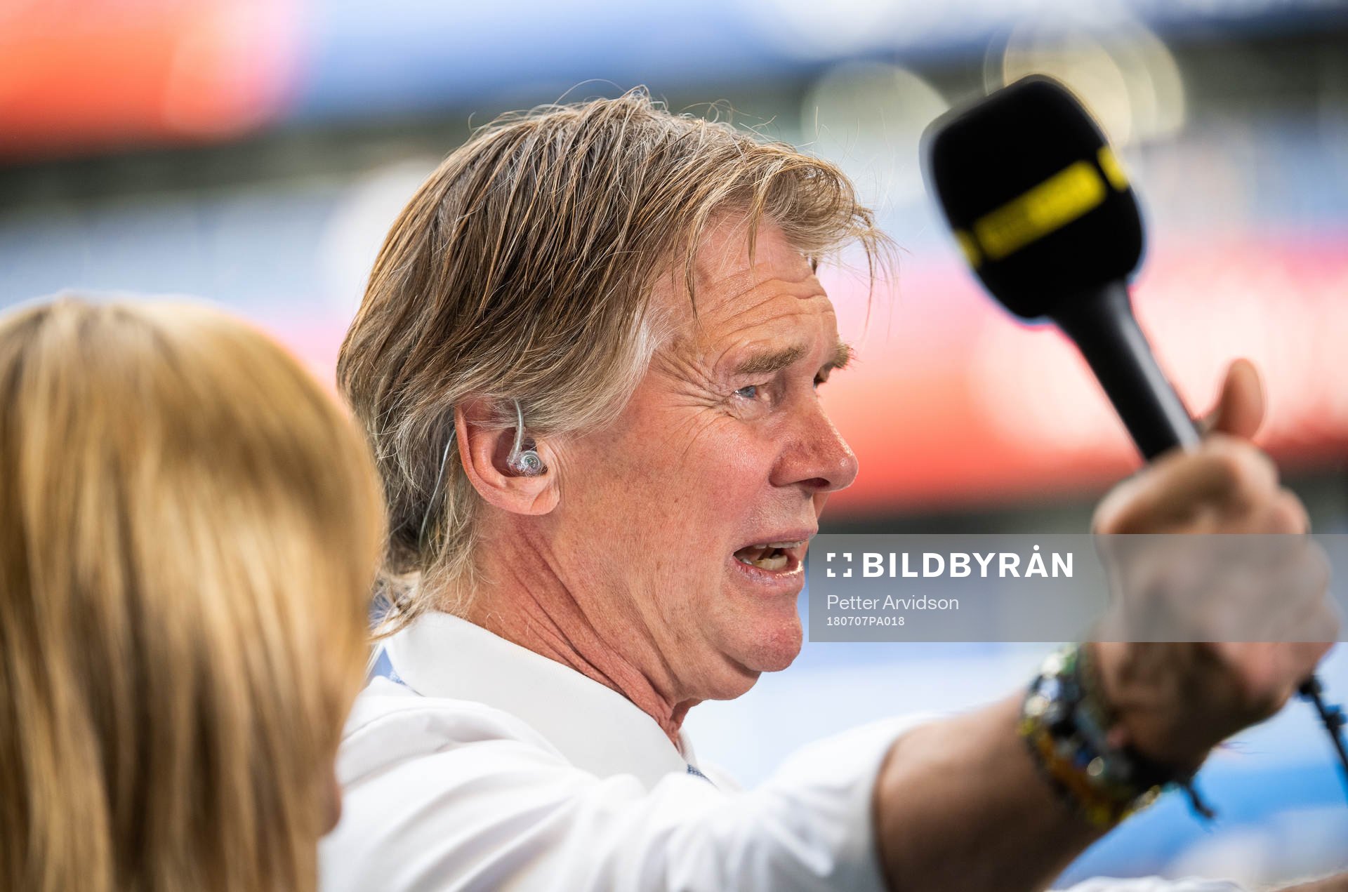 Commentator Glenn Strömberg of the Swedish National