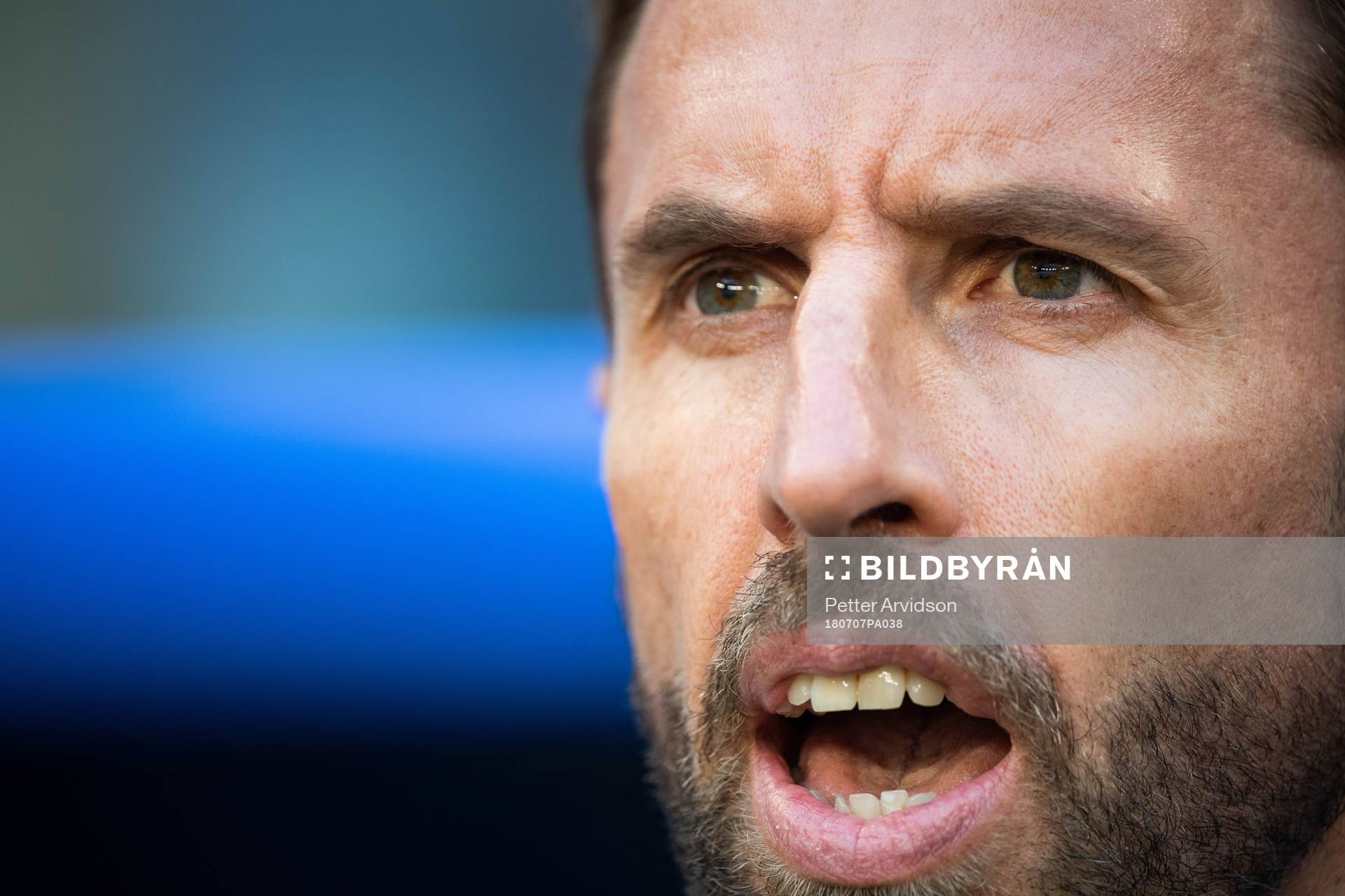 Head coach Gareth Southgate of England