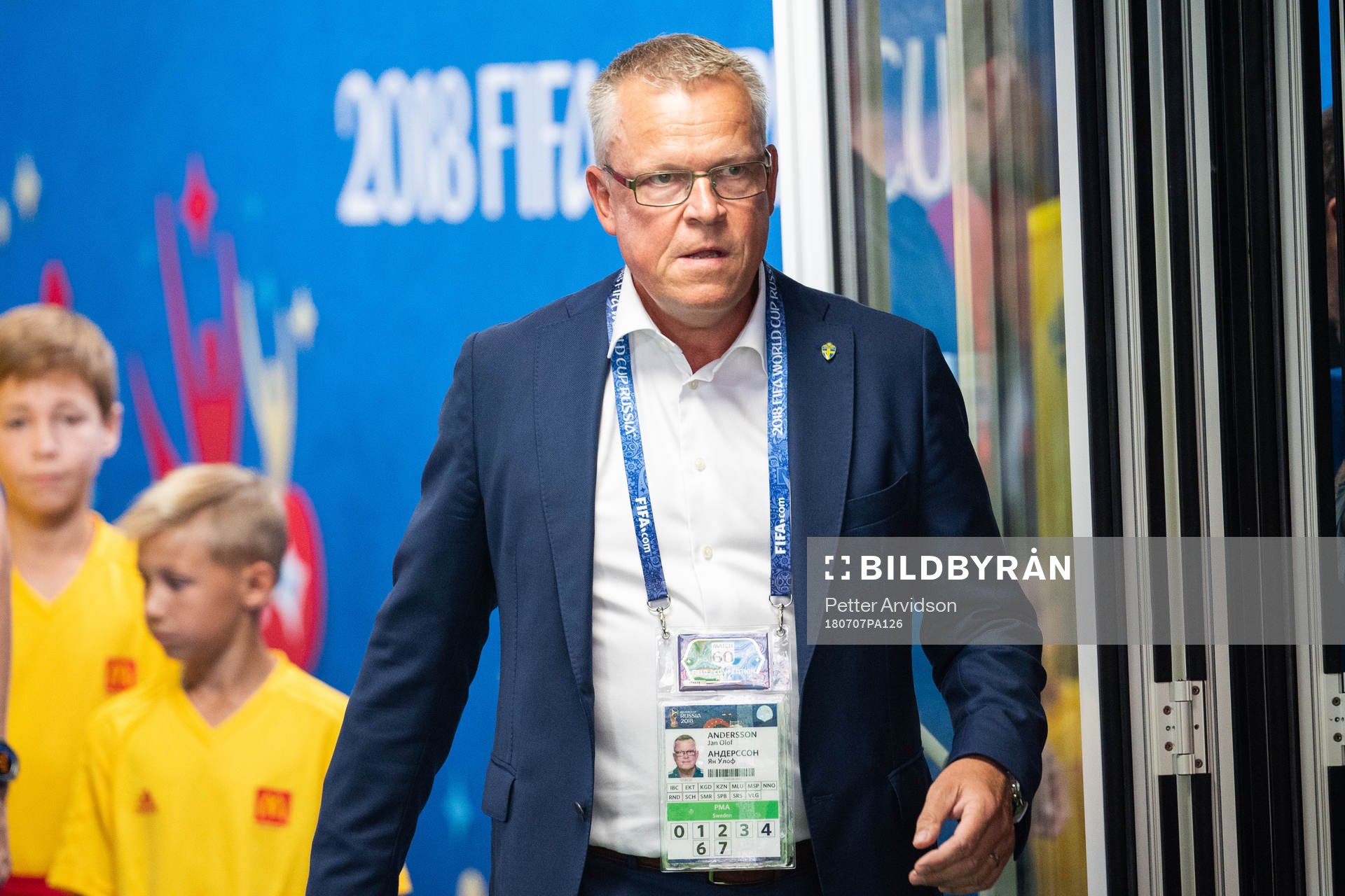 Head coach Janne Andersson of Sweden prior to the FIFA