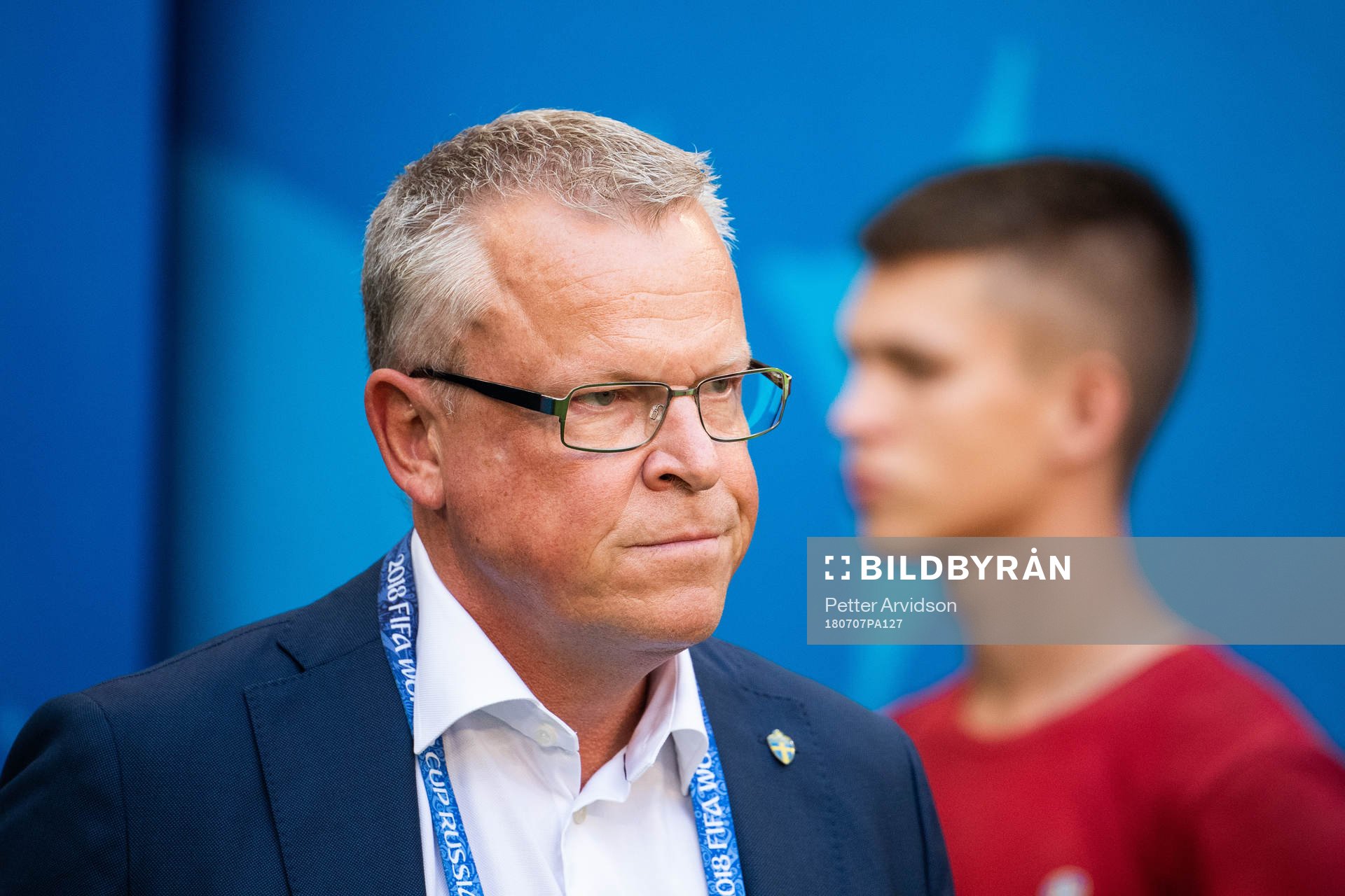 Head coach Janne Andersson of Sweden prior to the FIFA