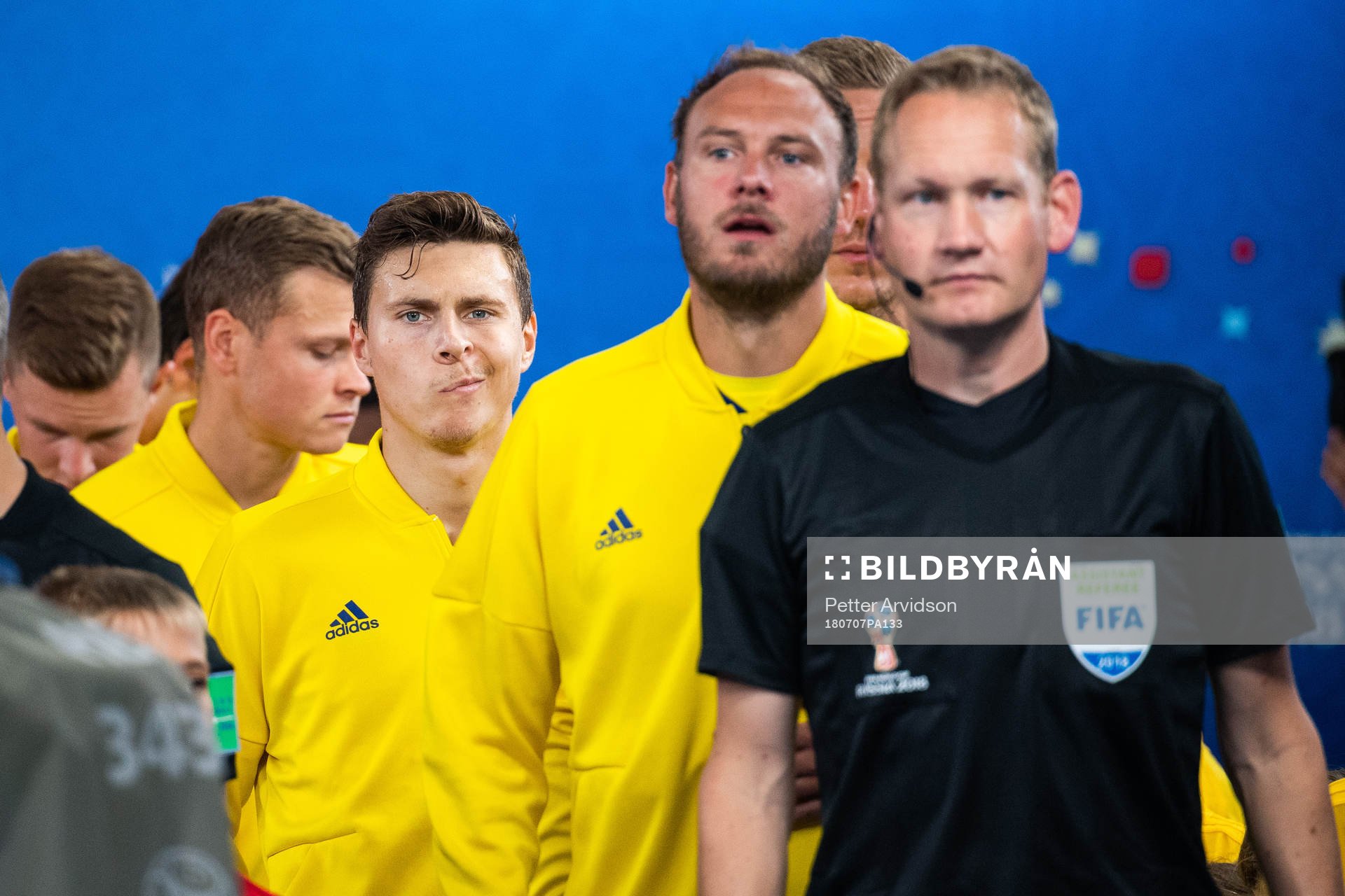 Victor Nilsson Lindelöf and Andreas Granqvist of Sweden
