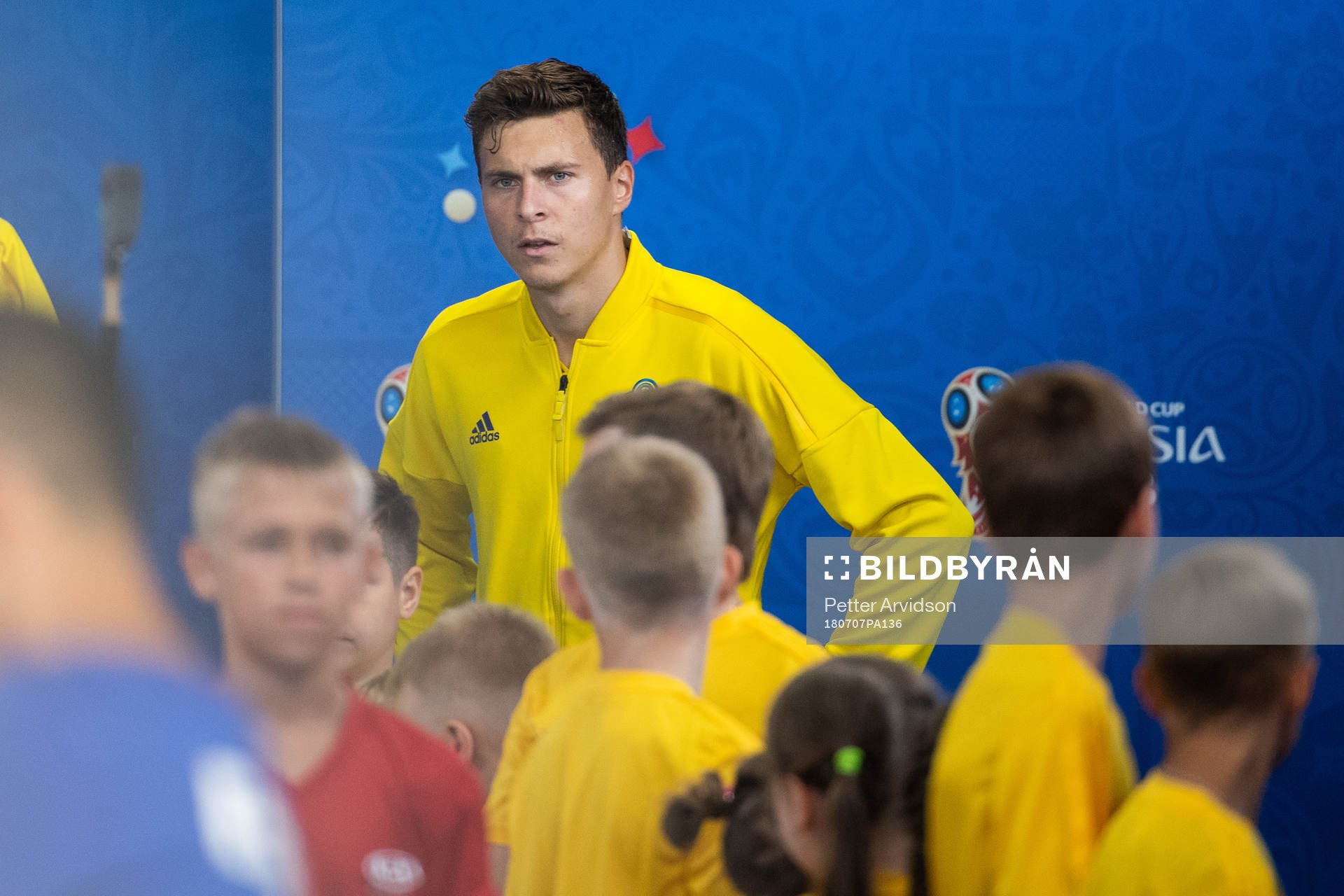 Victor Nilsson Lindelöf of Sweden prior to the FIFA World
