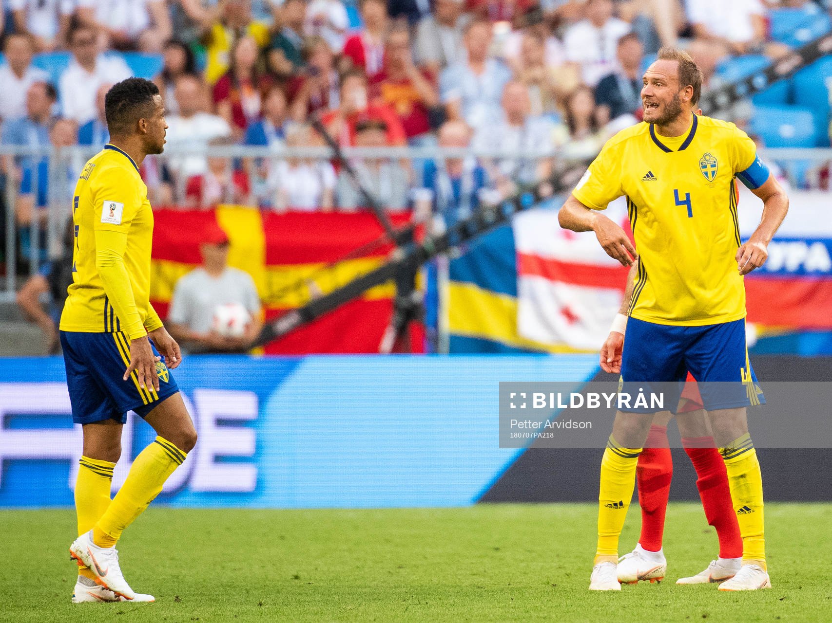 Martin Olsson instructs Martin Olsson of Sweden