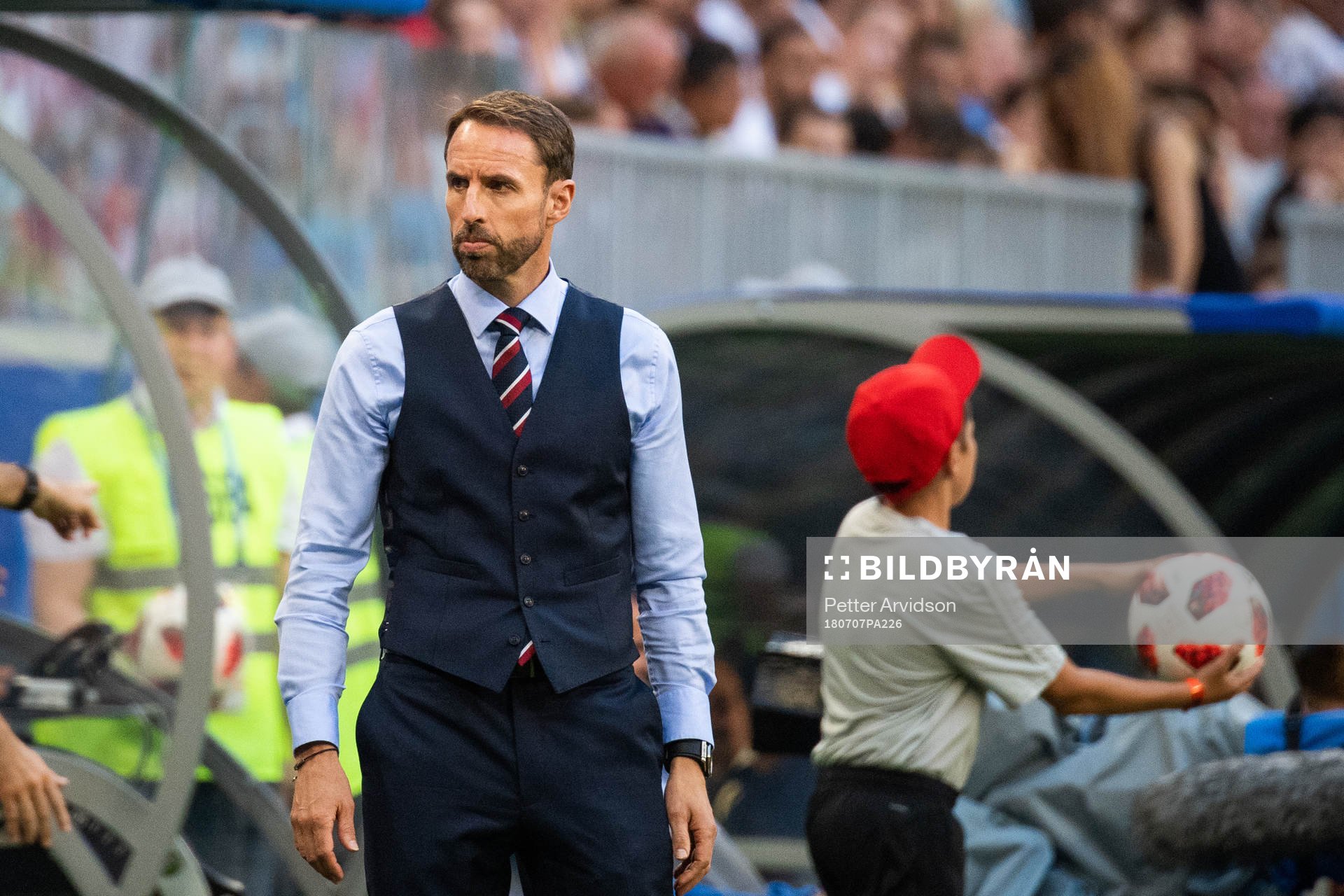 head coach Gareth Southgate of England