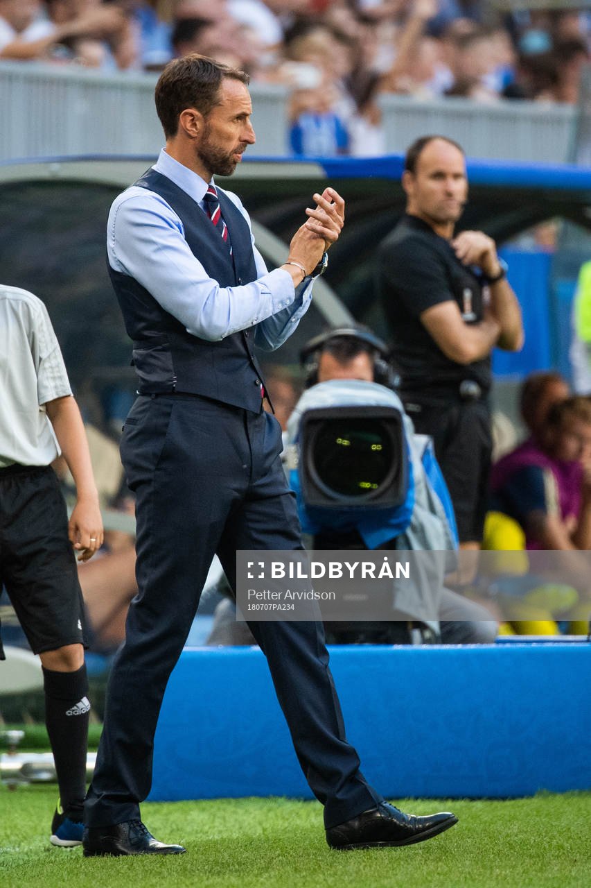 Head coach Gareth Southgate of England