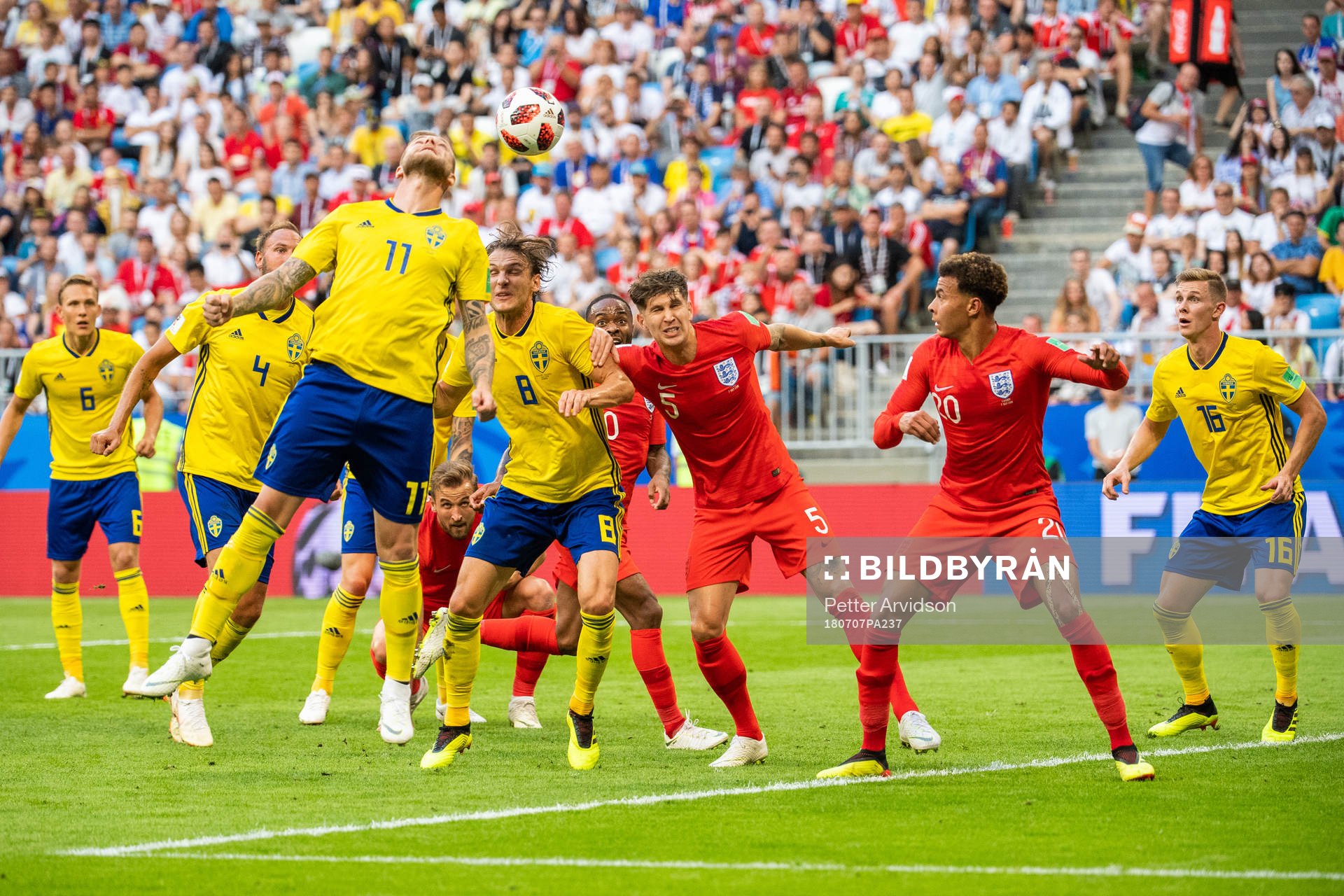 John Guidetti and Albin Ekdal competes for the ball with