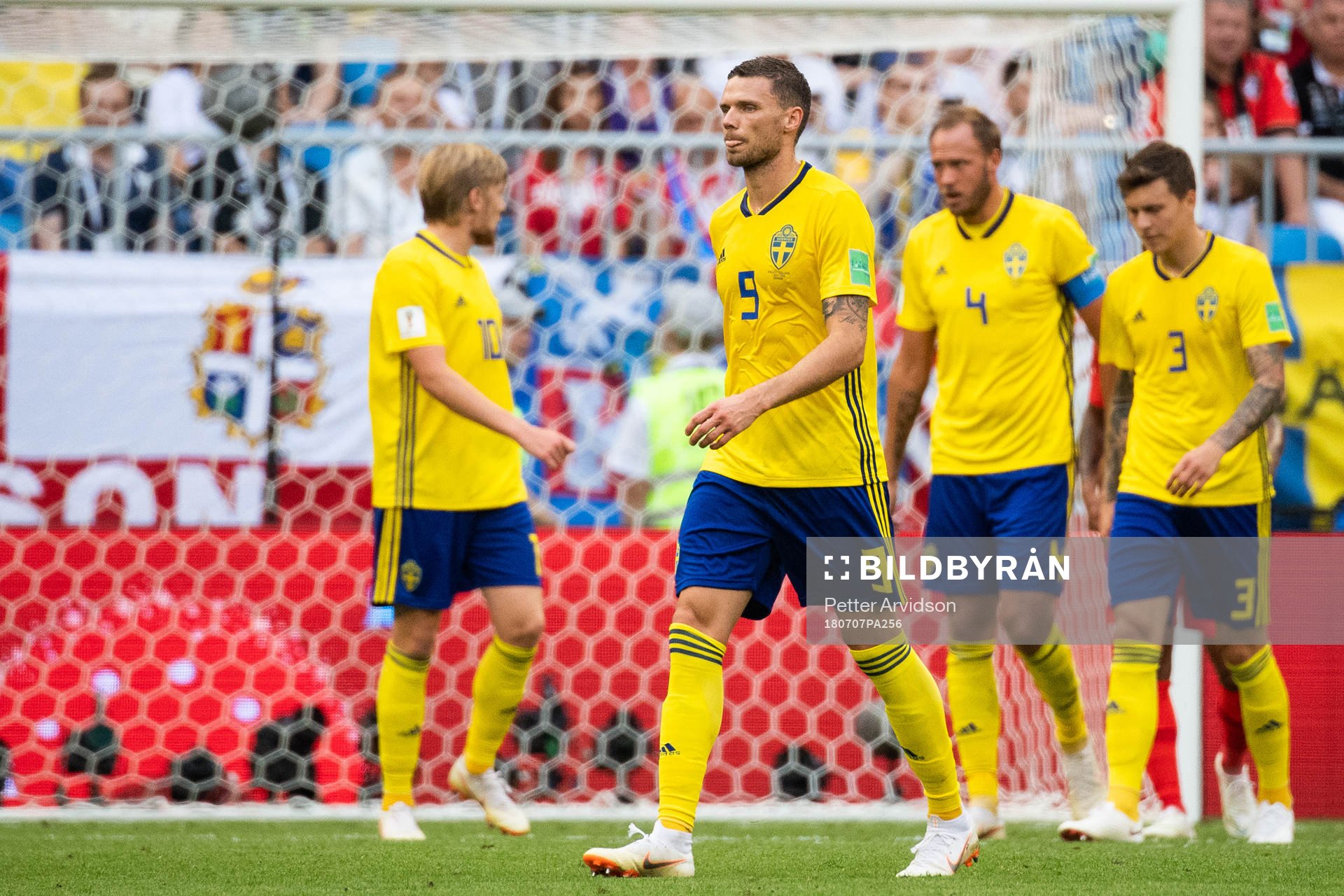 Emil Forsberg, Marcus Berg, Andreas Granqvist and Victor
