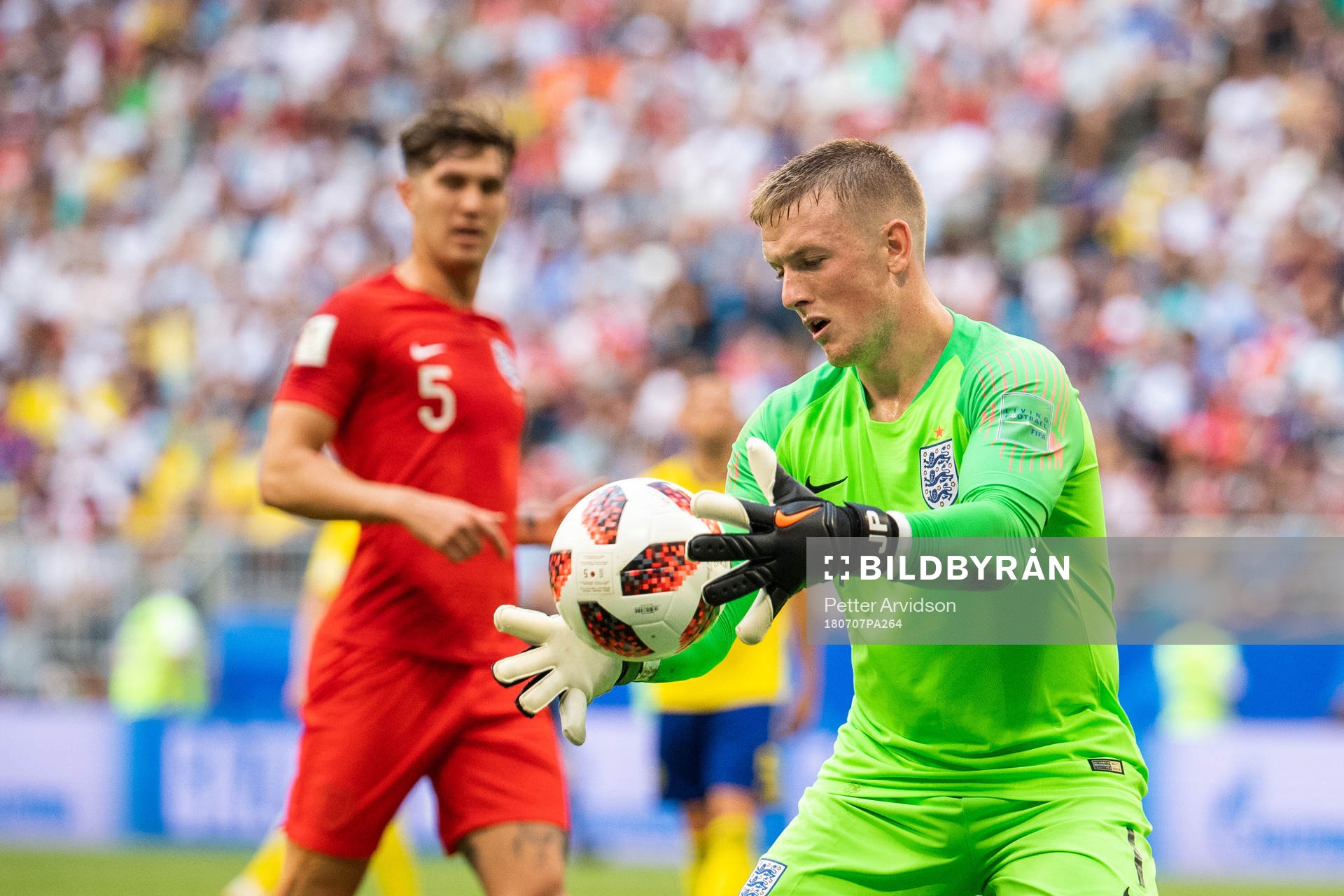 Goalkeeper Jordan Pickford of England