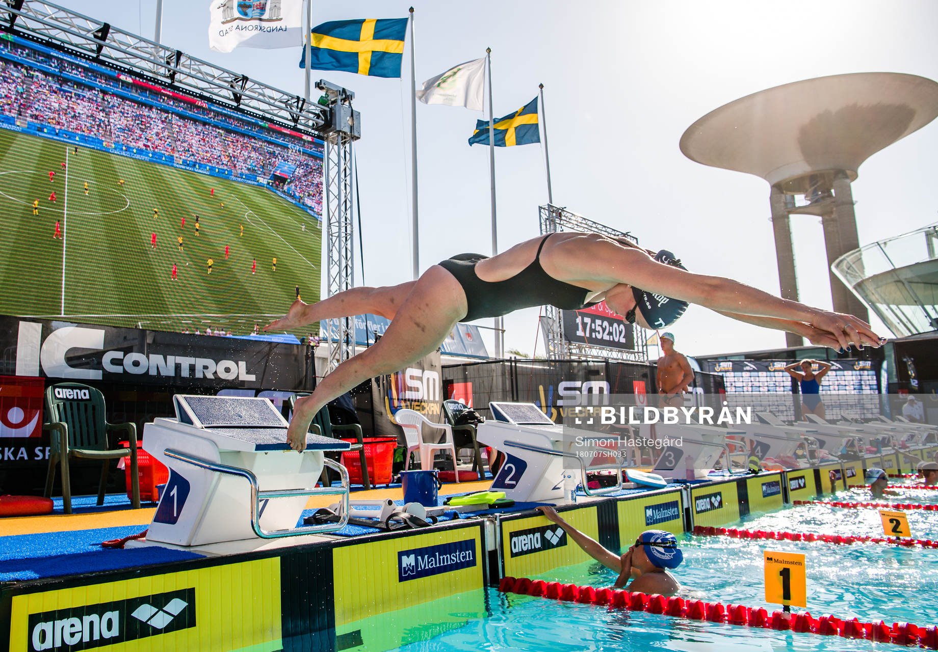 s sändning från Sveriges kvartsfinal mot England i