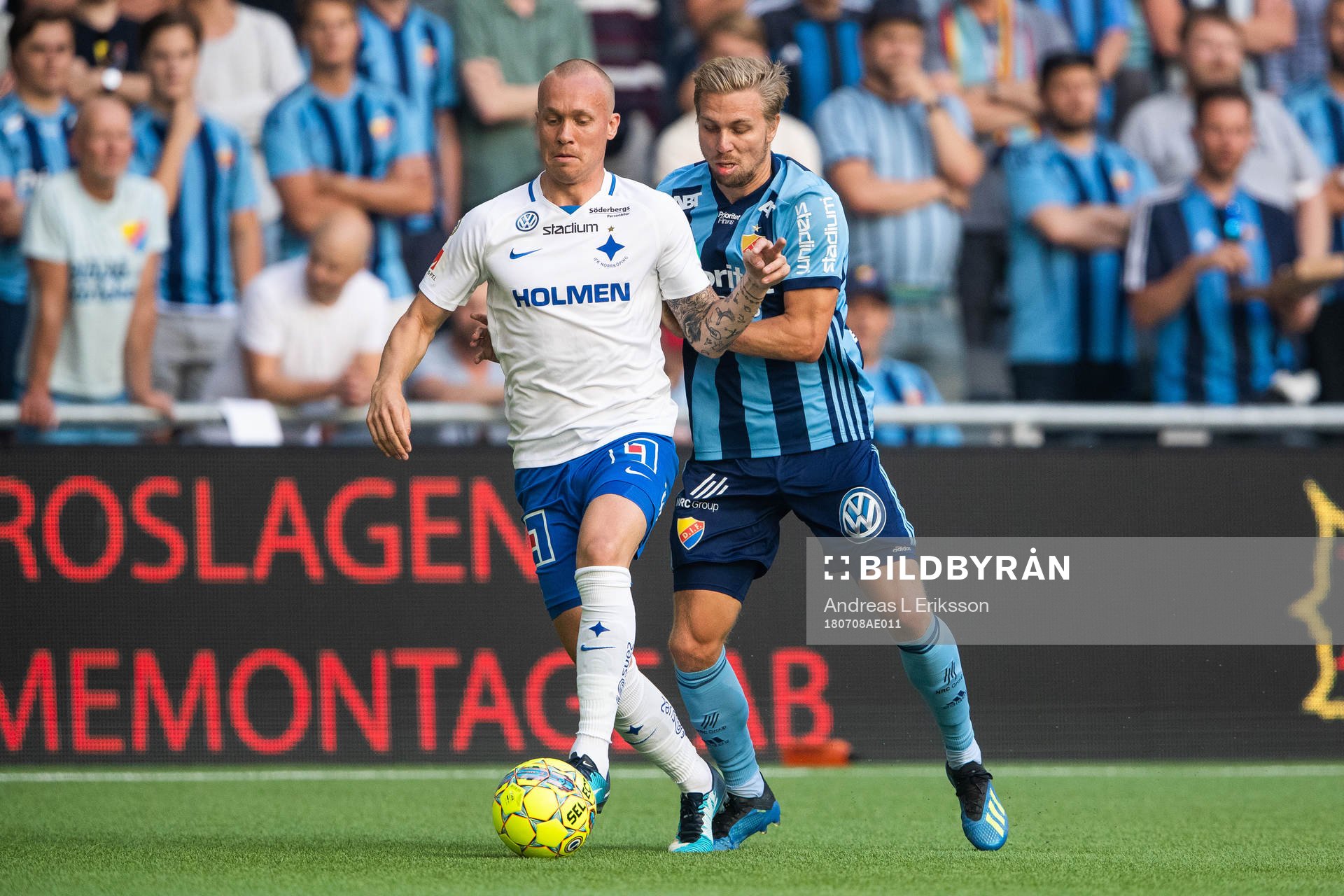 Norrköpings Gudmundur Thorarinsson och Djurgårdens