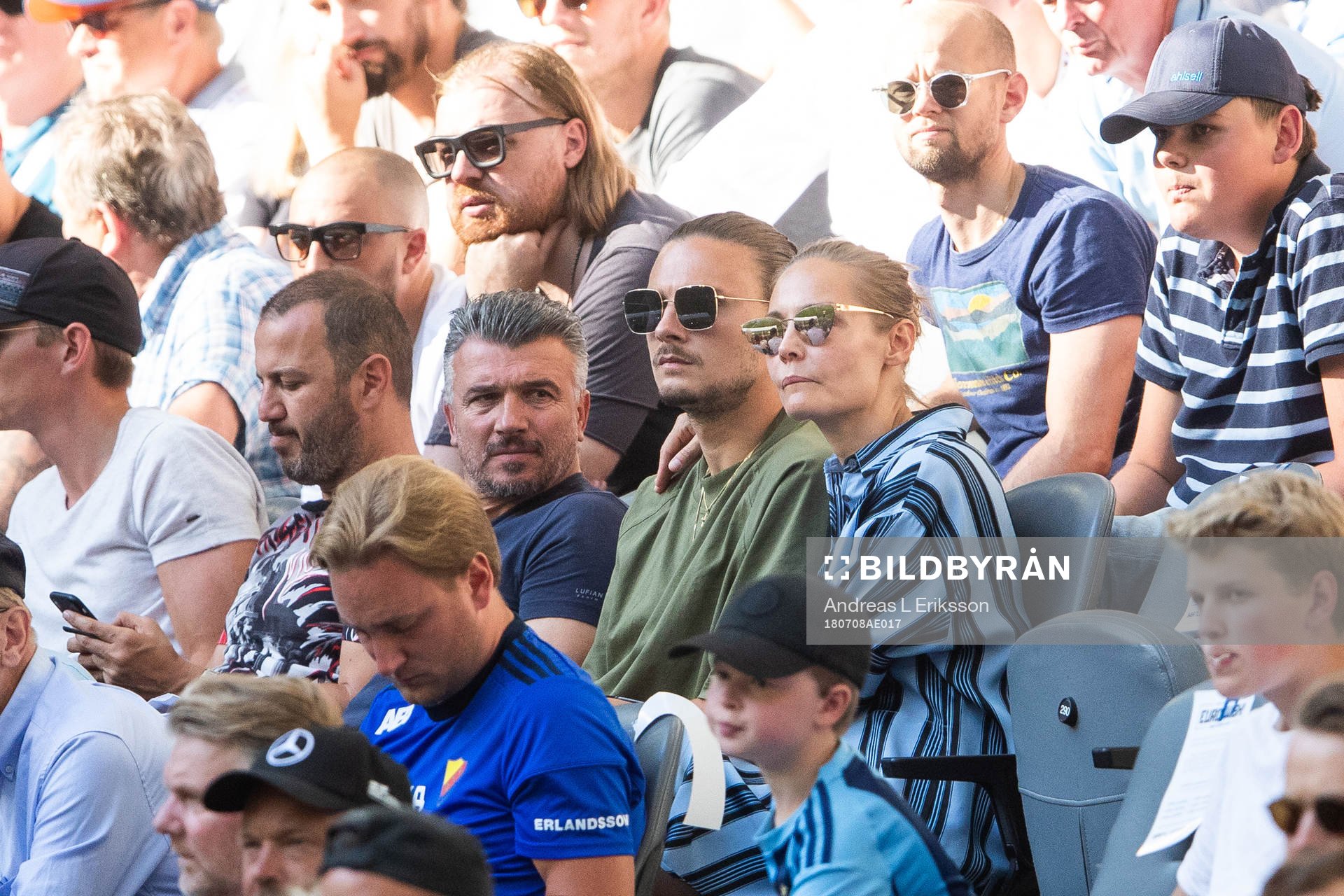 Djurgårdens Erik Johansson med flickvännen Carina Berg