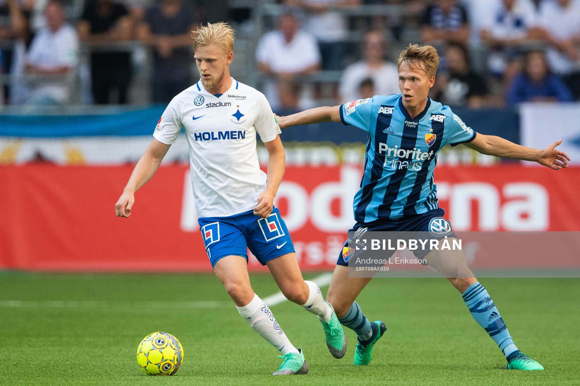 Norrköpings Kalle Holmberg och Djurgårdens Jonathan