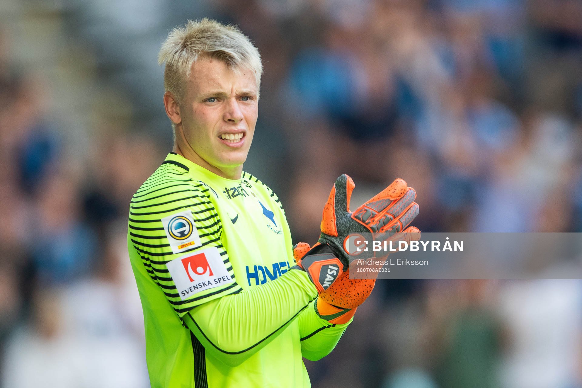 Norrköpings målvakt Isak Pettersson