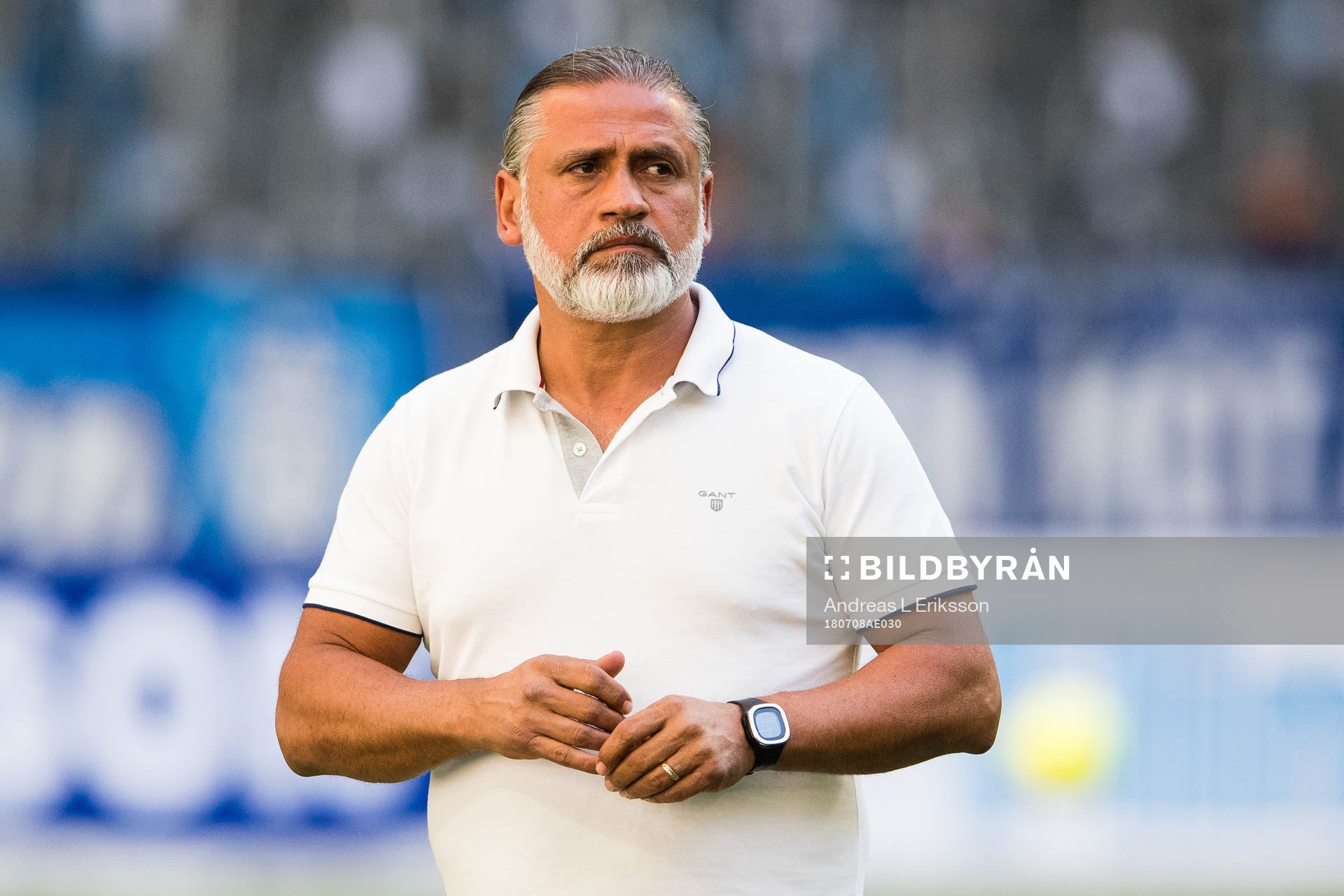 Djurgårdens tränare Özcan Melkemichel innan