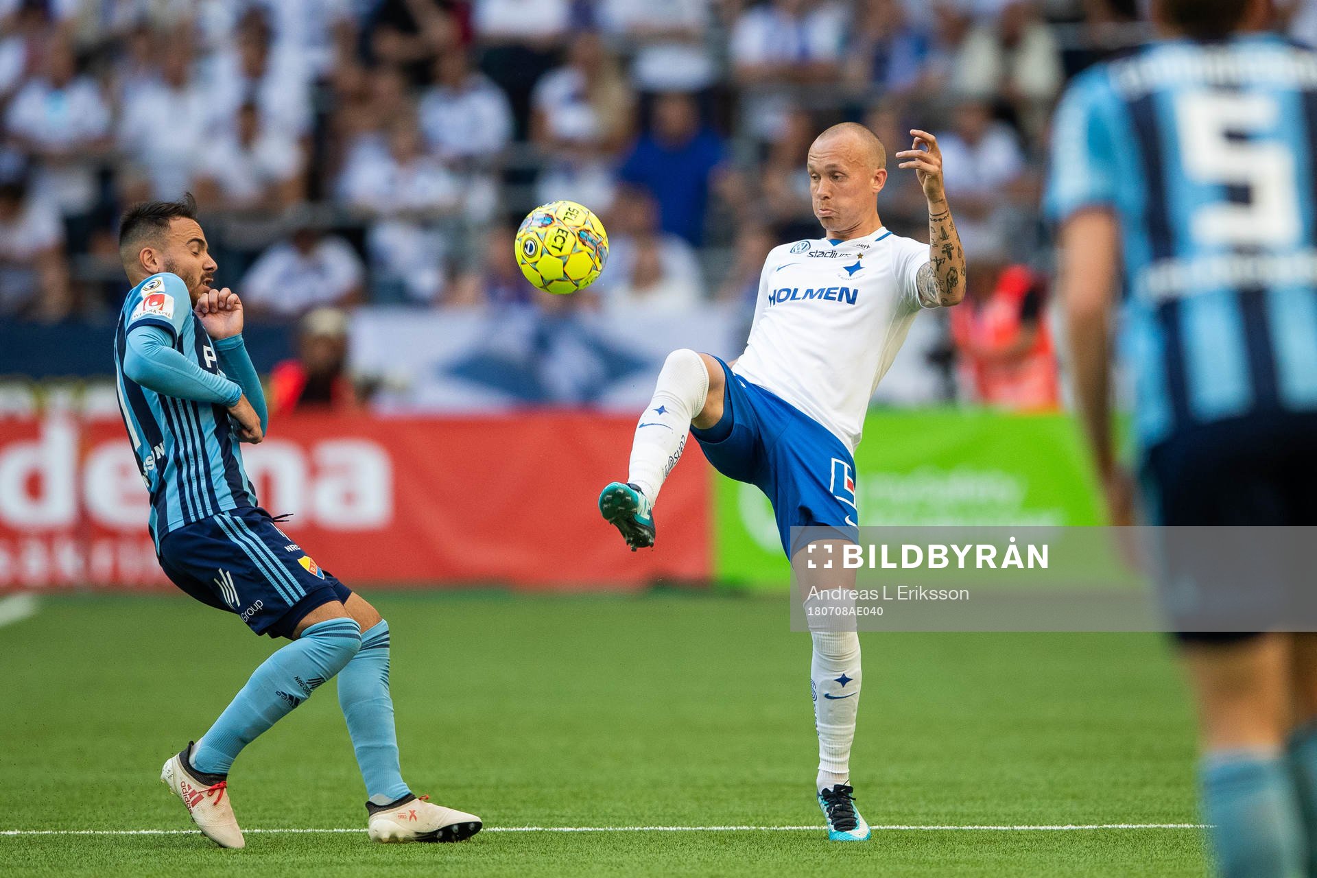 Djurgårdens Dzenis Kozica och Norrköpings Gudmundur