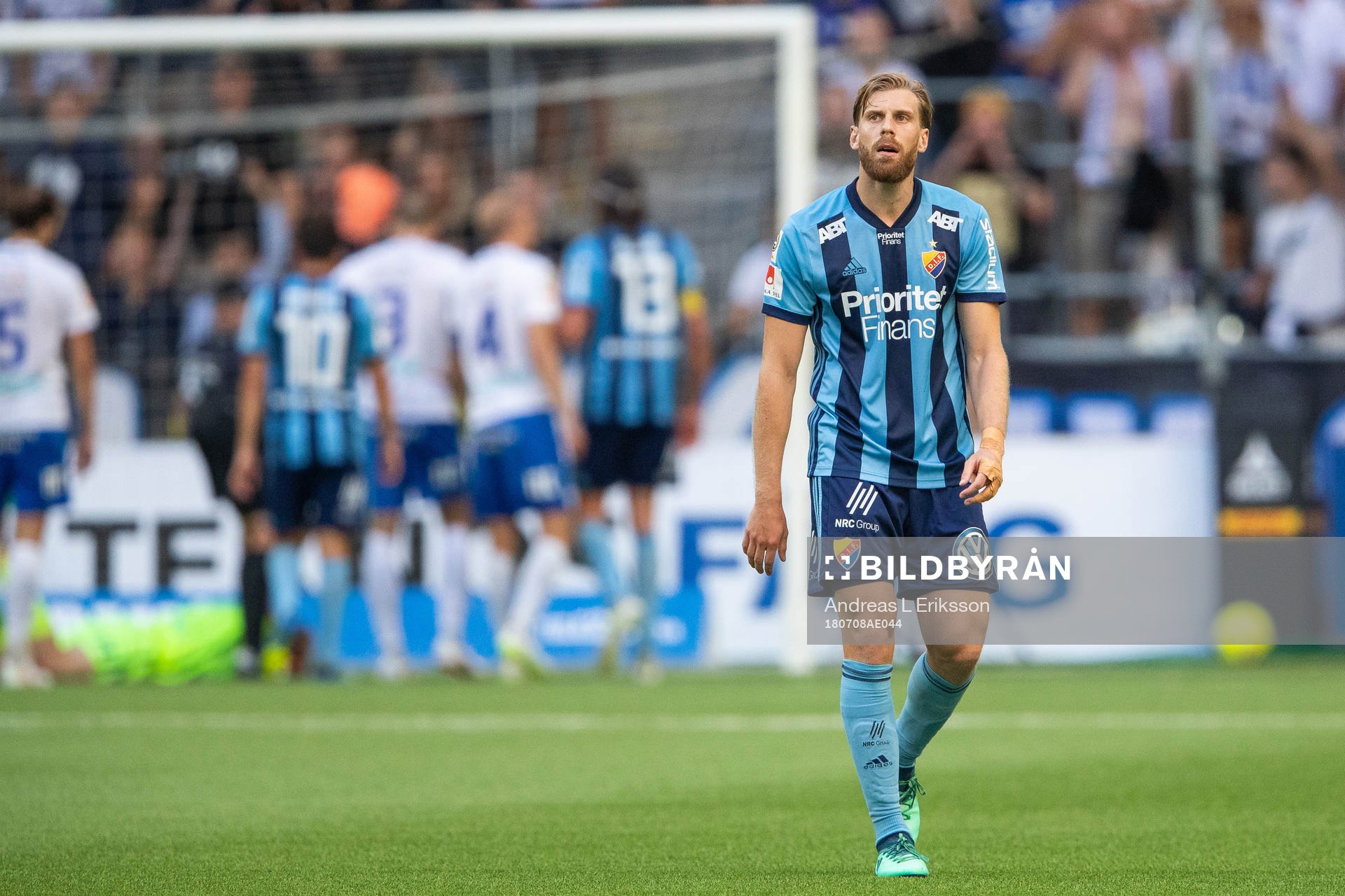 Djurgårdens Niklas Gunnarsson  deppar