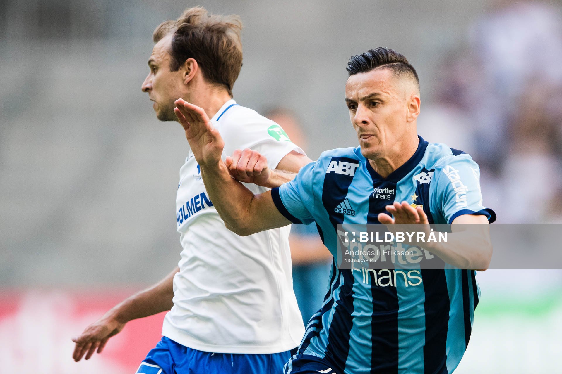 Norrköpings Lars Christian Krogh Gerson och Djurgårdens