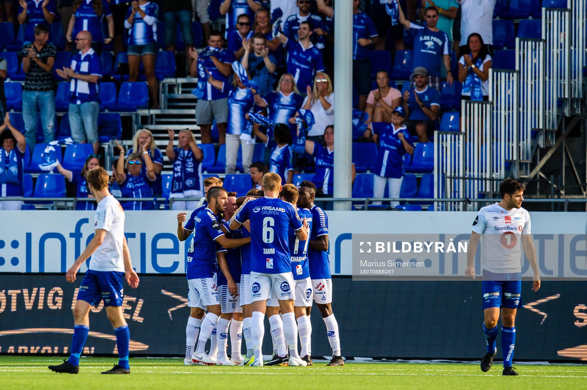 Amin Soleiman Askar of Sarpsborg 08 celebrates the 2-0 goal