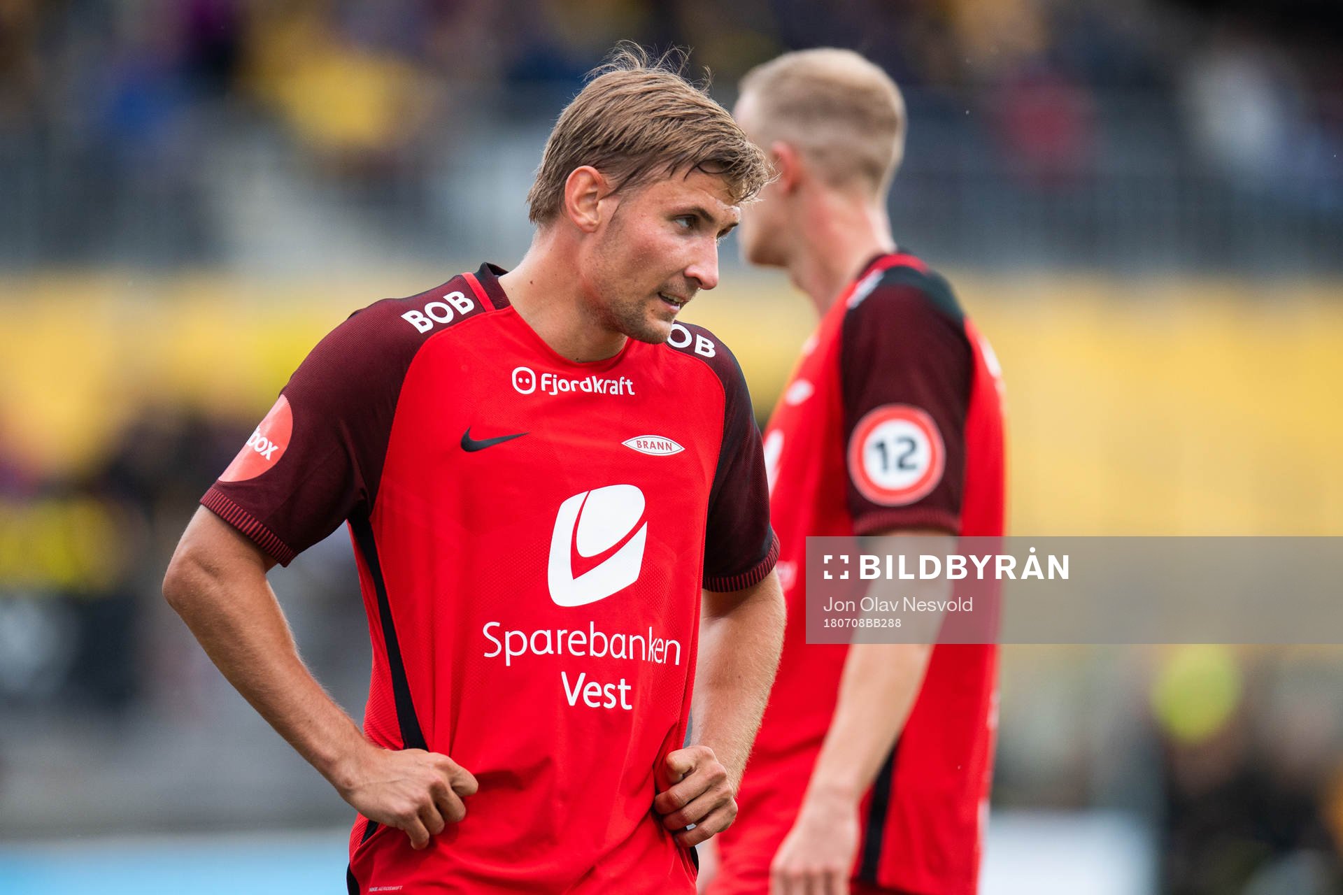 Steffen Lie Skålevik of Brann looks dejected