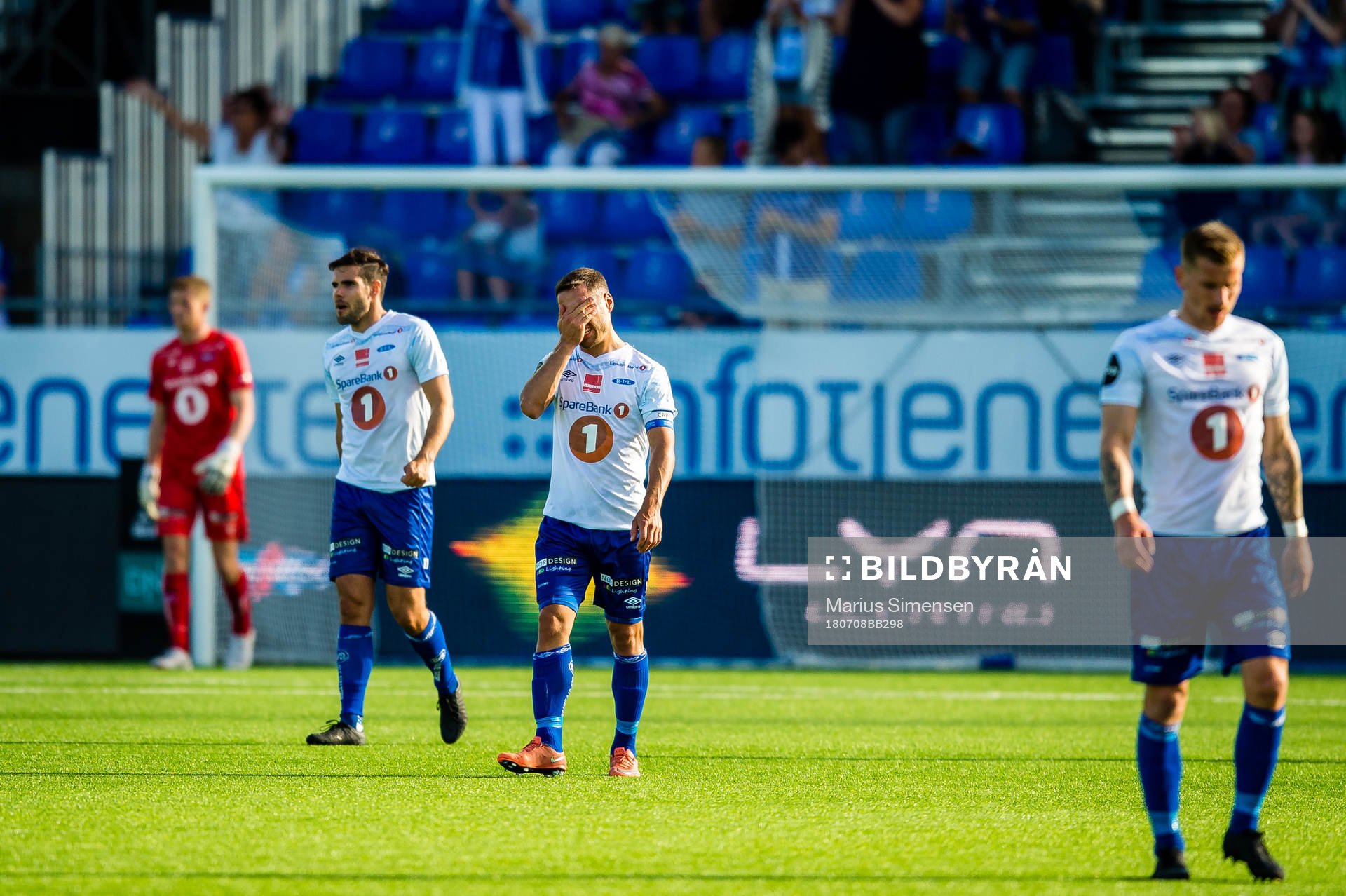 Mads Reginiussen of Ranheim looks dejected