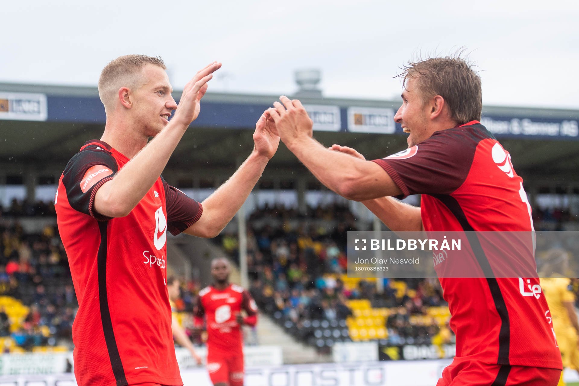 Peter Orry Larsen and Steffen Lie Skålevik of Brann