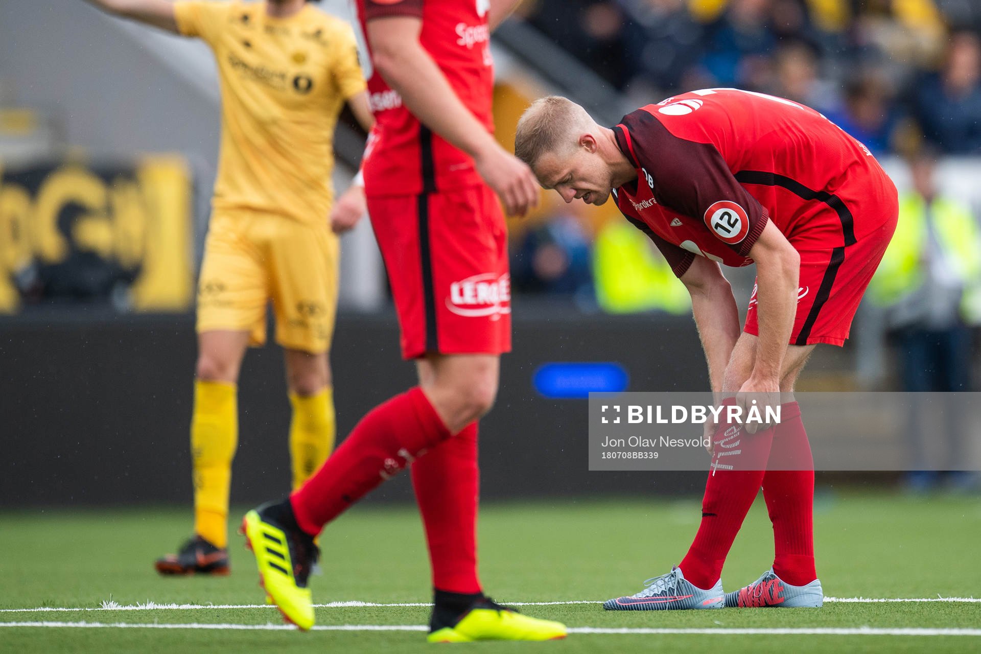 Peter Orry Larsen of Brann looks dejected