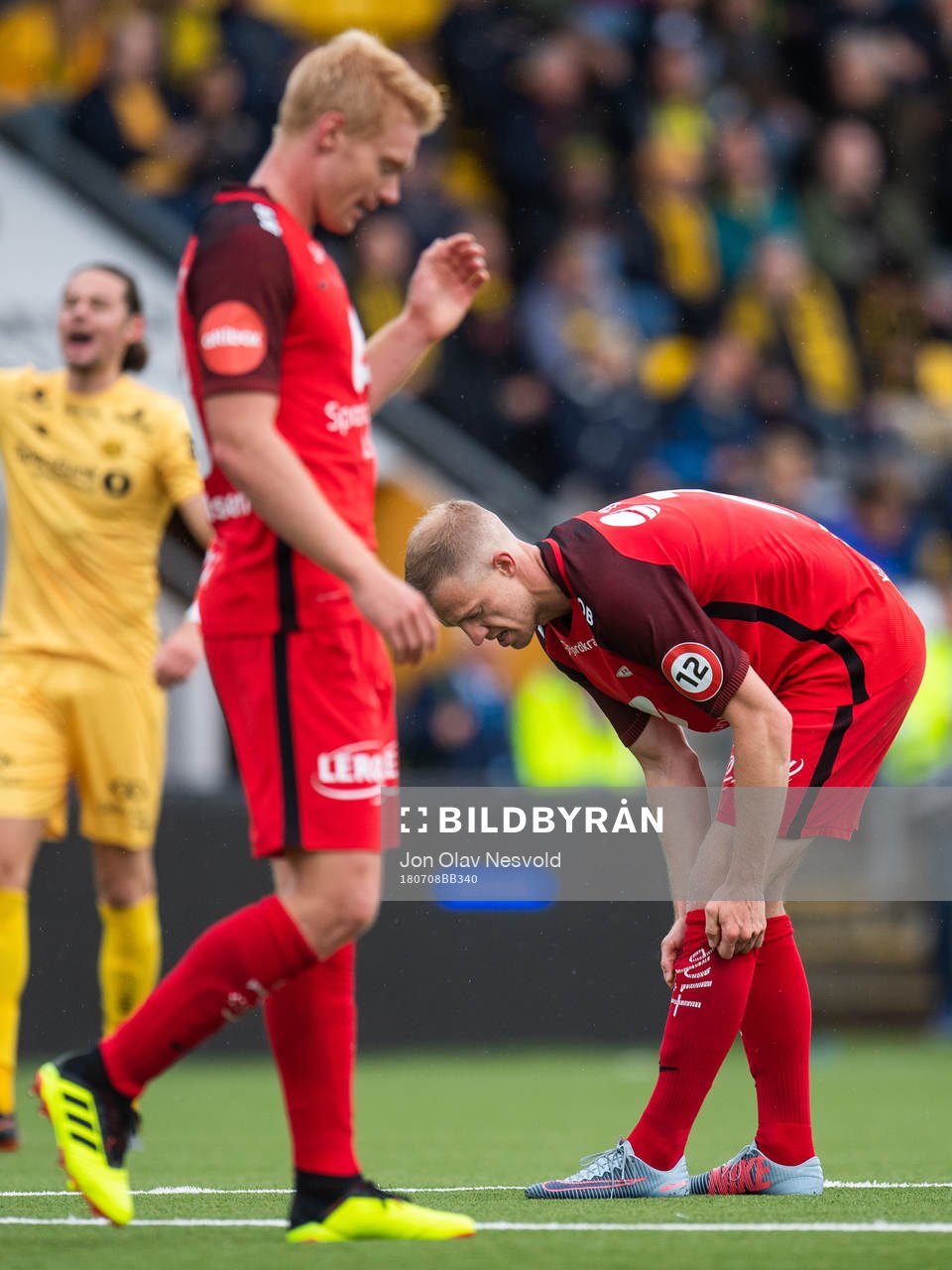 Peter Orry Larsen of Brann looks dejected