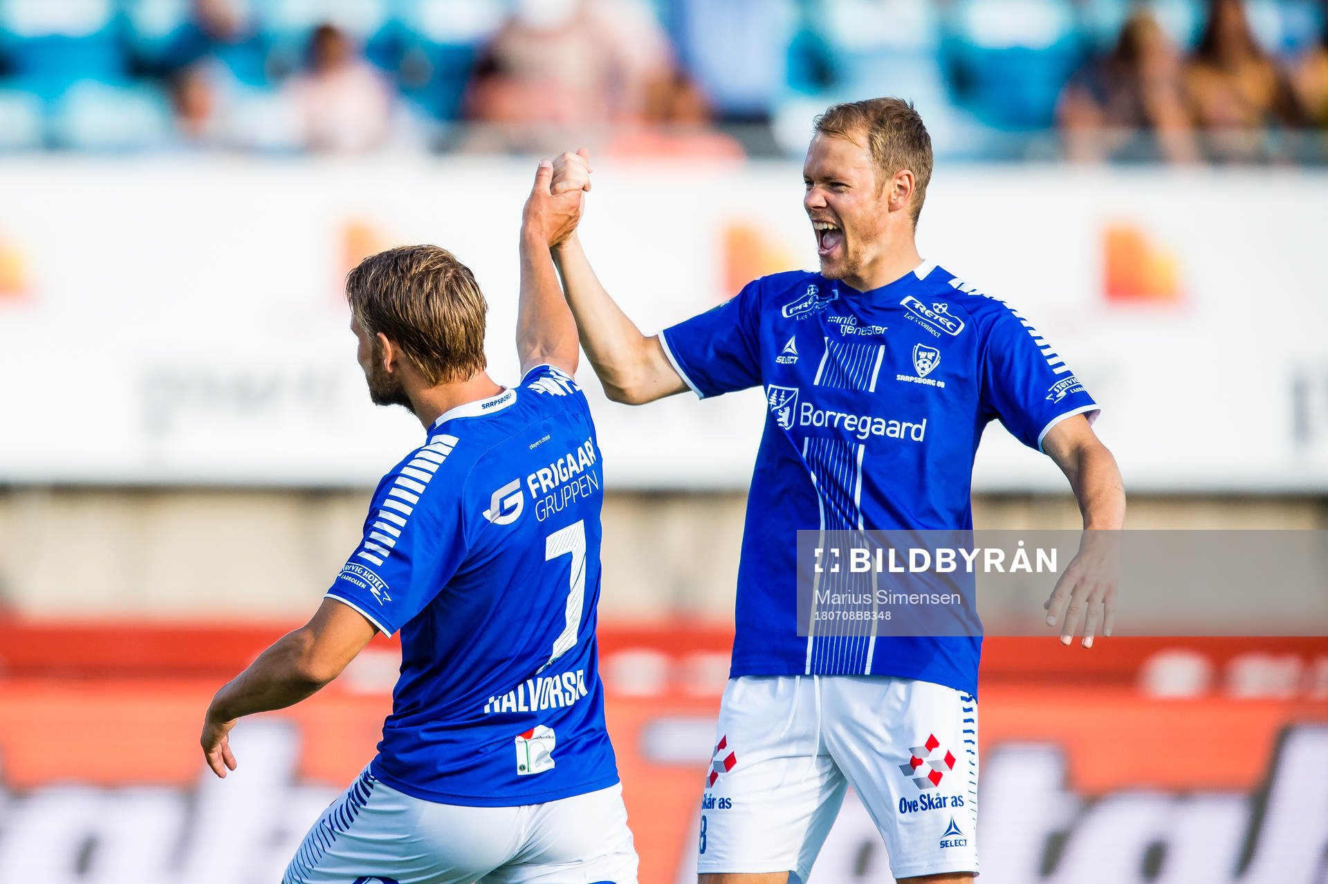 Ole Jørgen Halvorsen and Matti Lund Nielsen of Sarpsborg